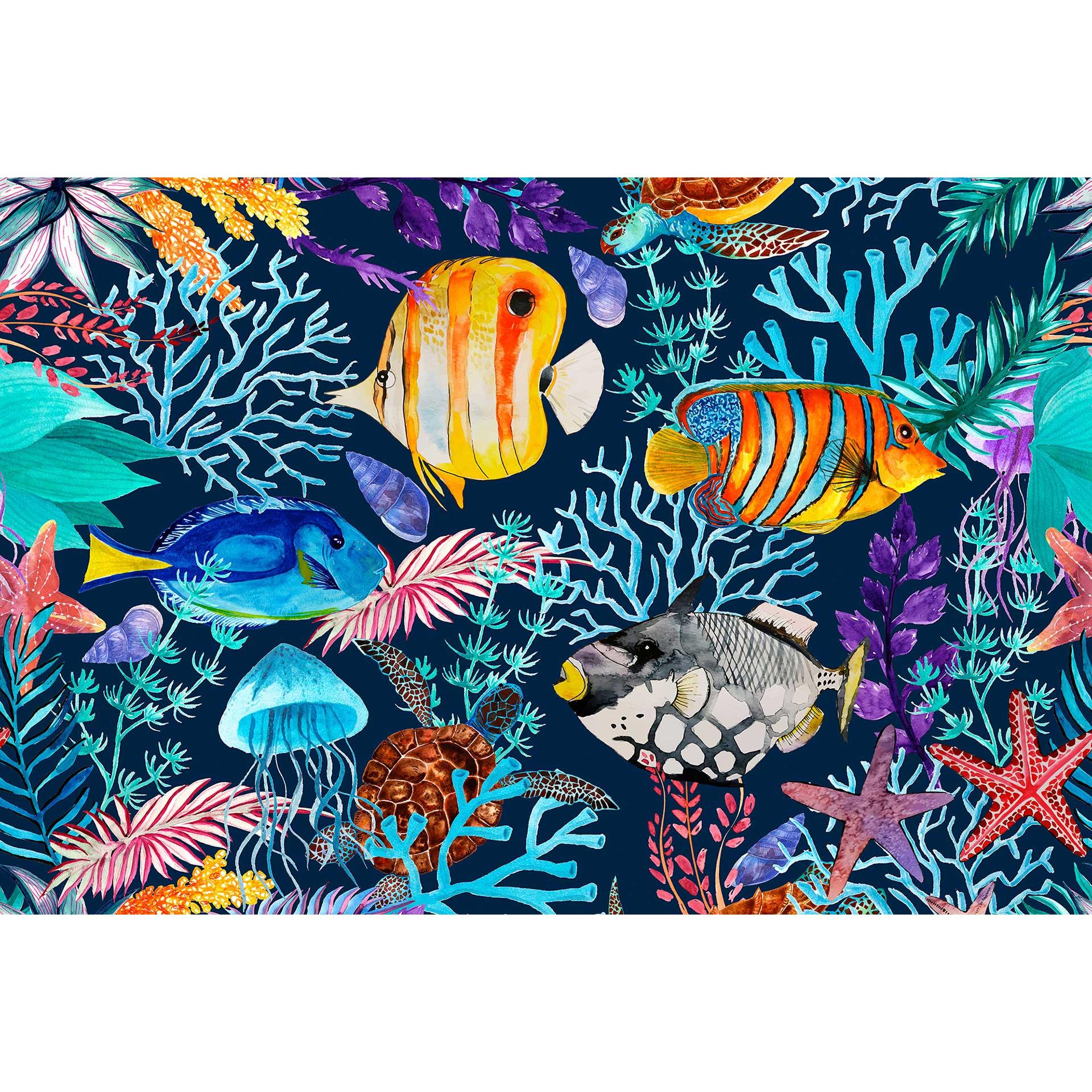 Livingwalls Fotobehang ARTist Underwater Fish