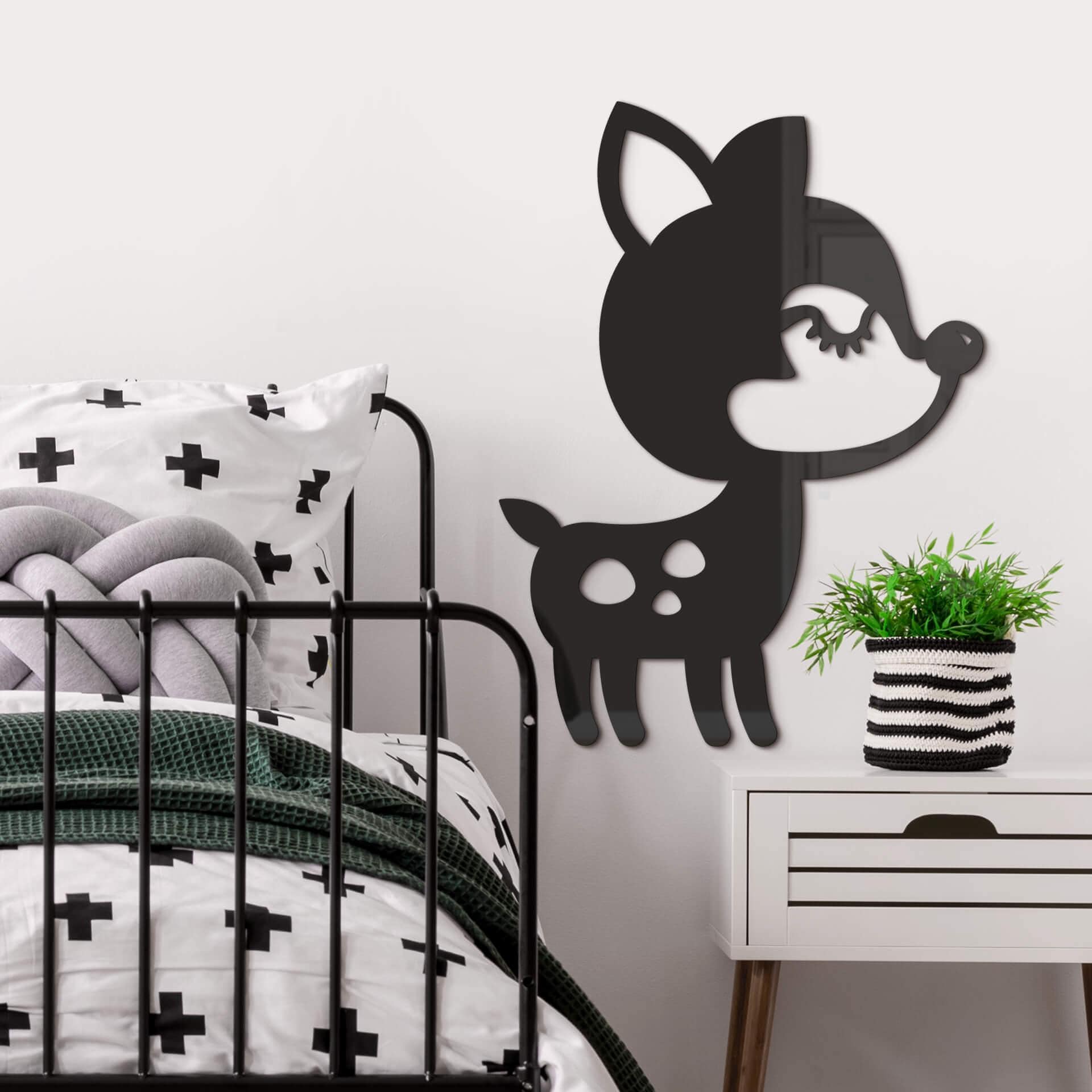 Decoración acrílica animal - ciervo