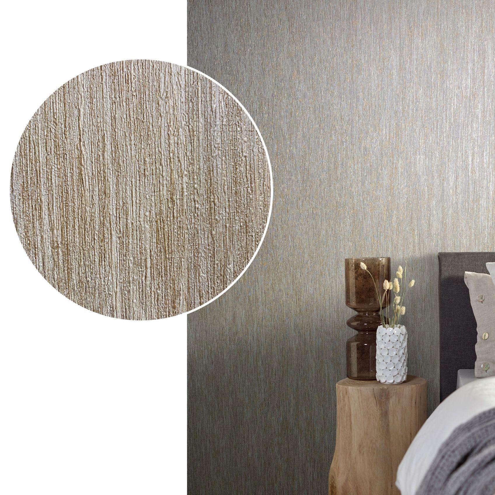 Effen behang, vliesbehang Natural Opulence beige