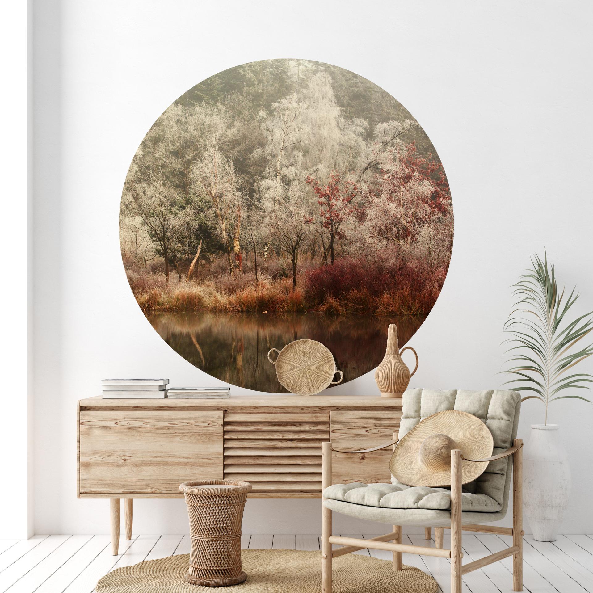 Wallsticker van Dongen - Frossen skov - Rund