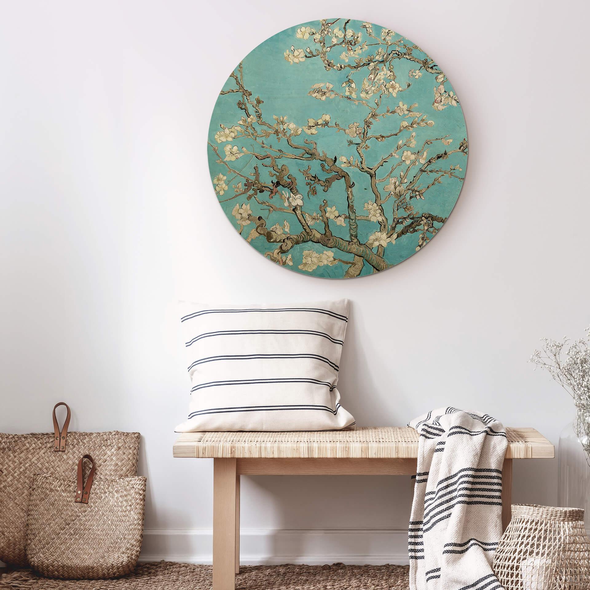 Billede af træ van Gogh - Mandelblomst - Rund