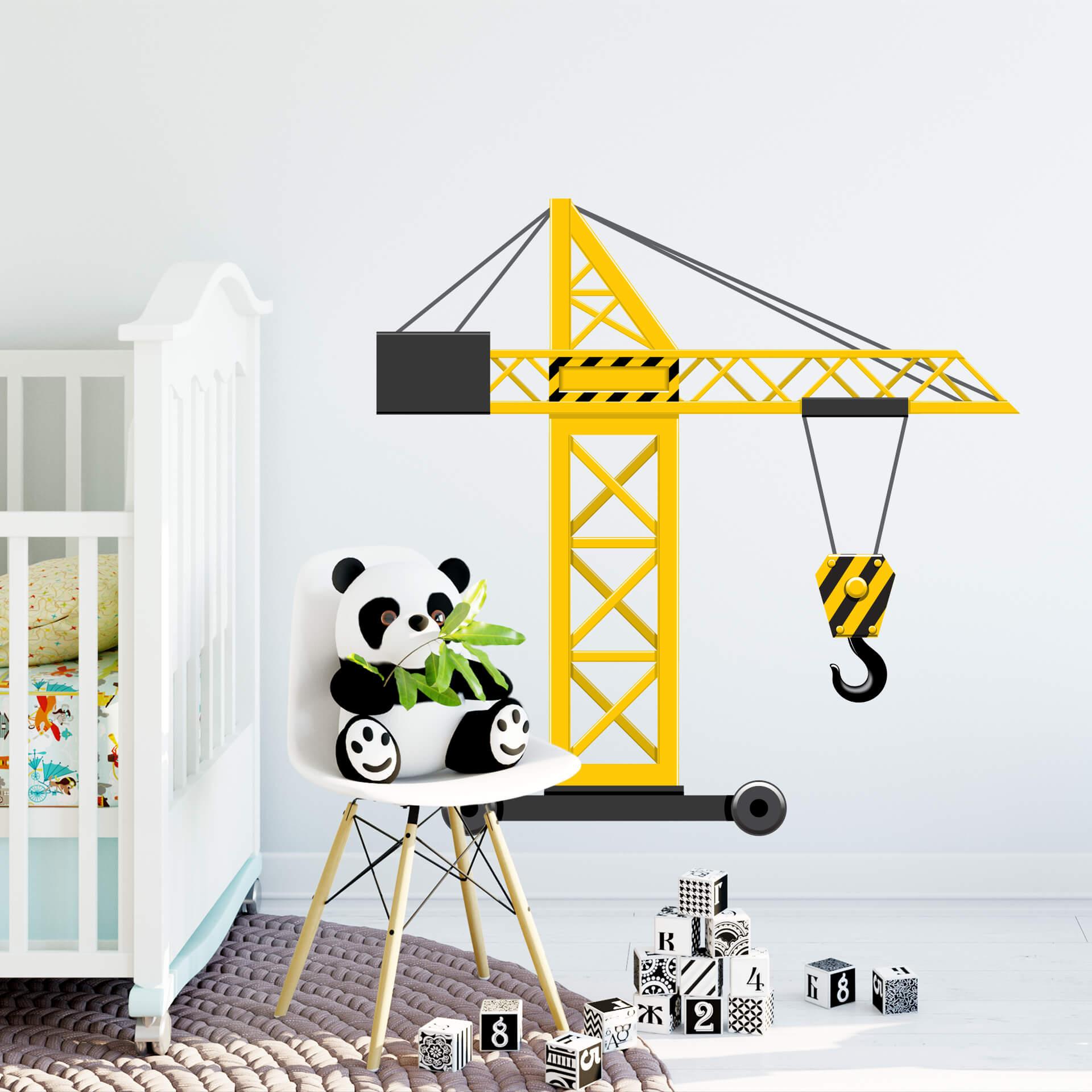 Muursticker Constructie Kraan