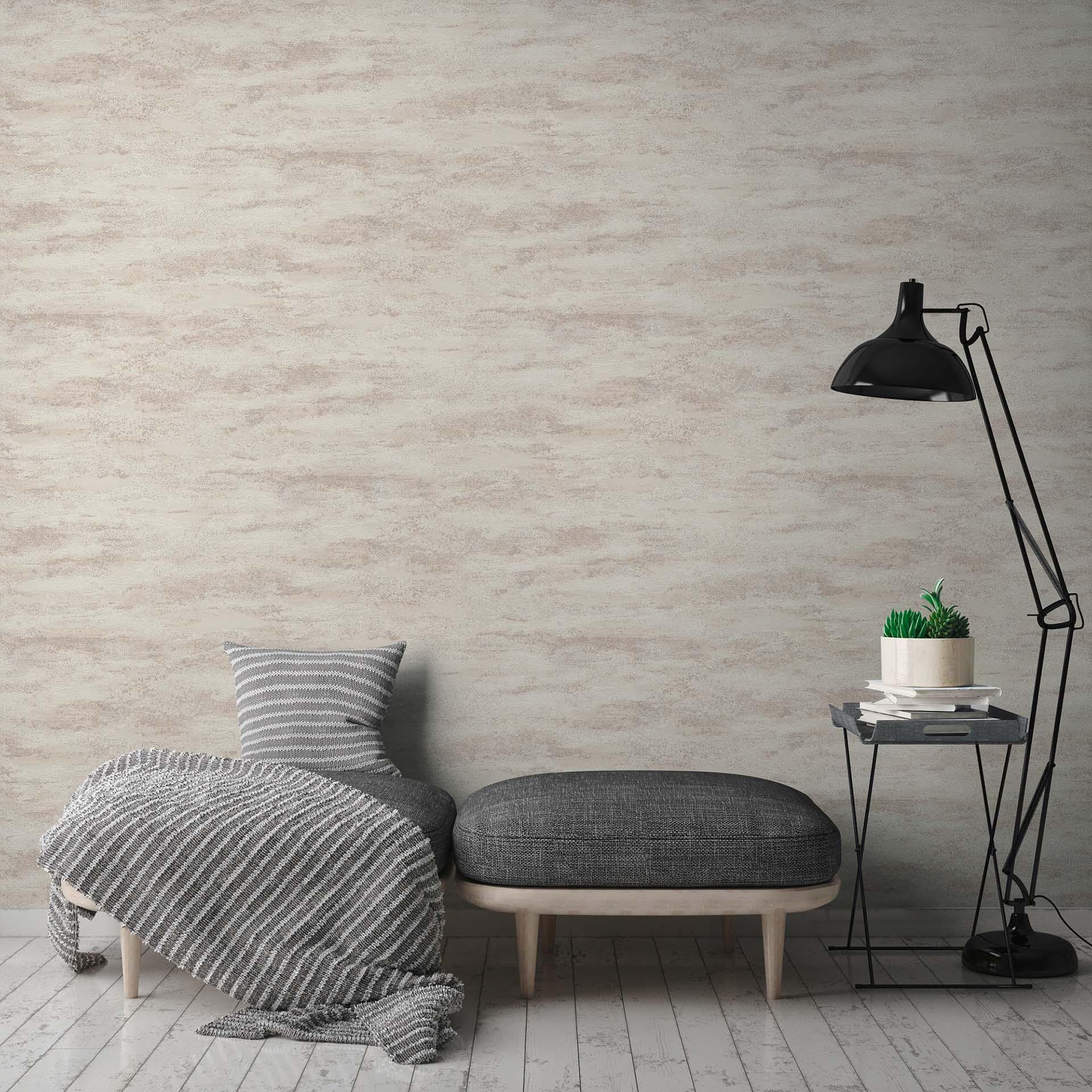 tapet gipsoptik creme - non-woven tapet A.S. Création