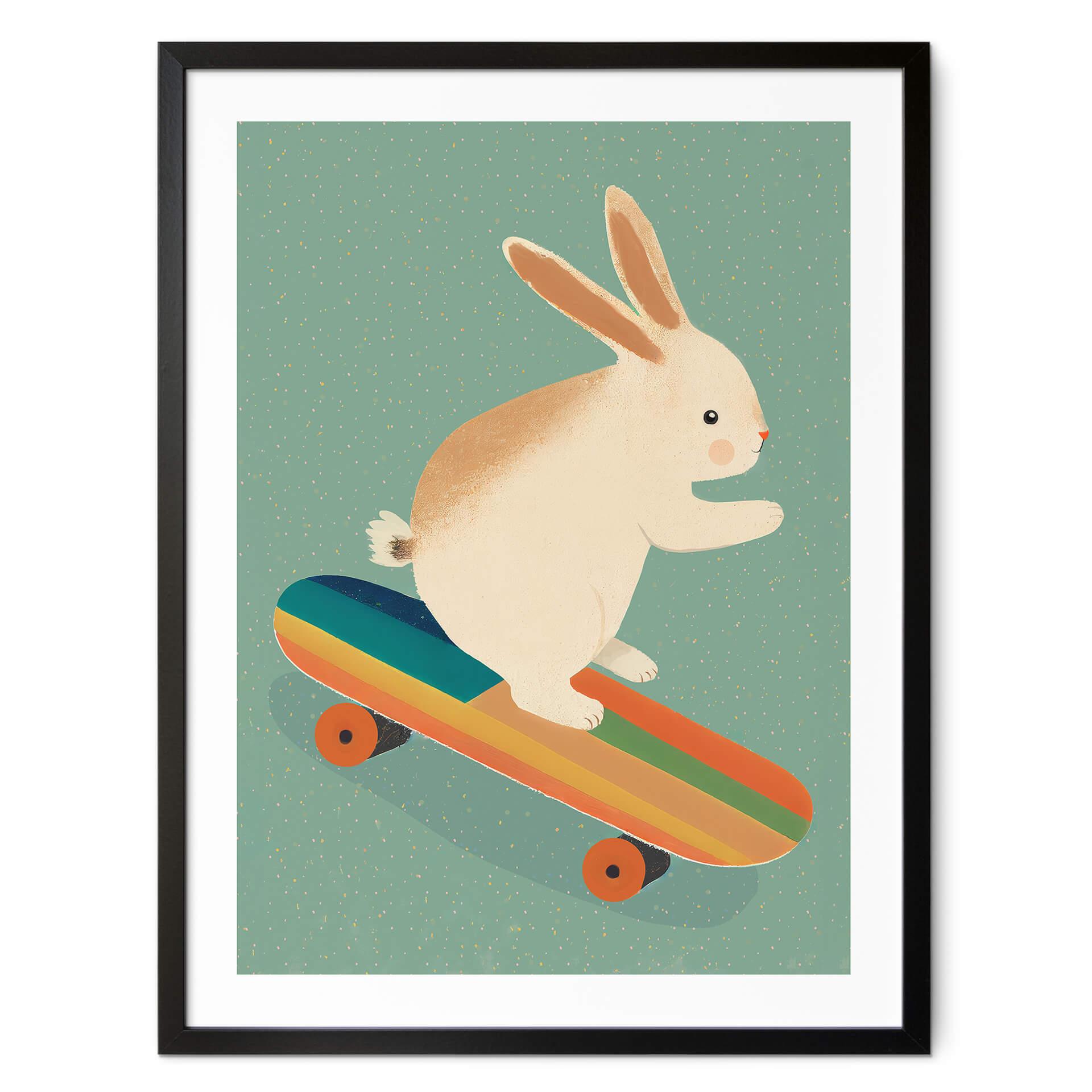 Plakat Treechild - Skateboard Bunny
