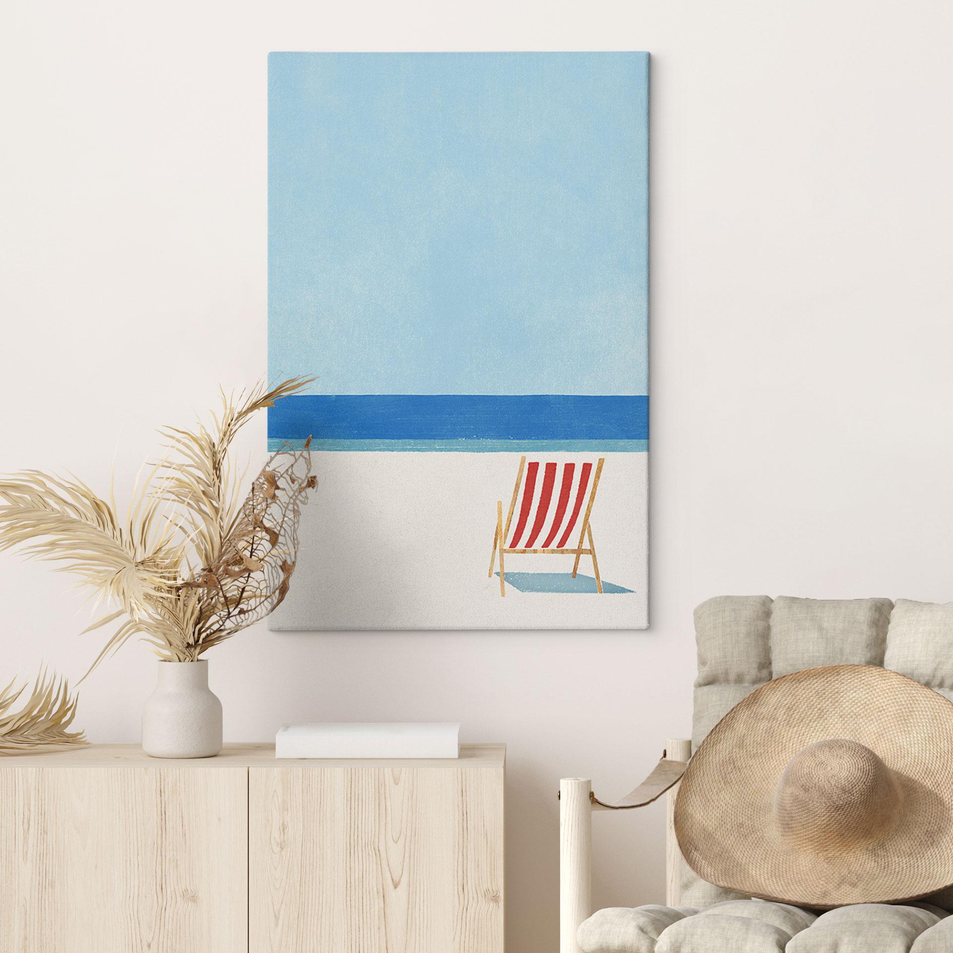 Canvasbillede liggestol med havudsigt - Rivers