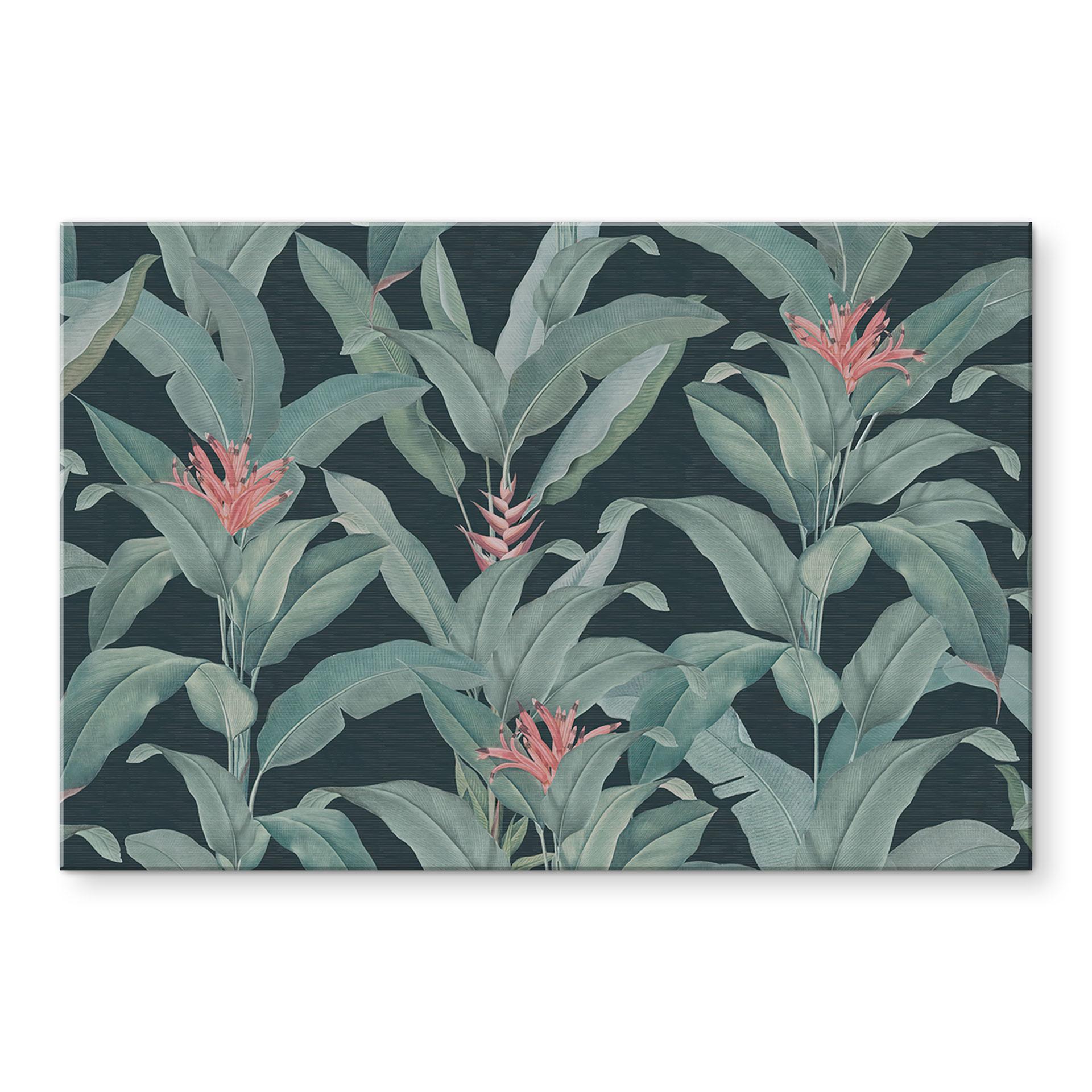 Stænkplade Urban Jungle tropiske blade grøn - Bloomery Decor