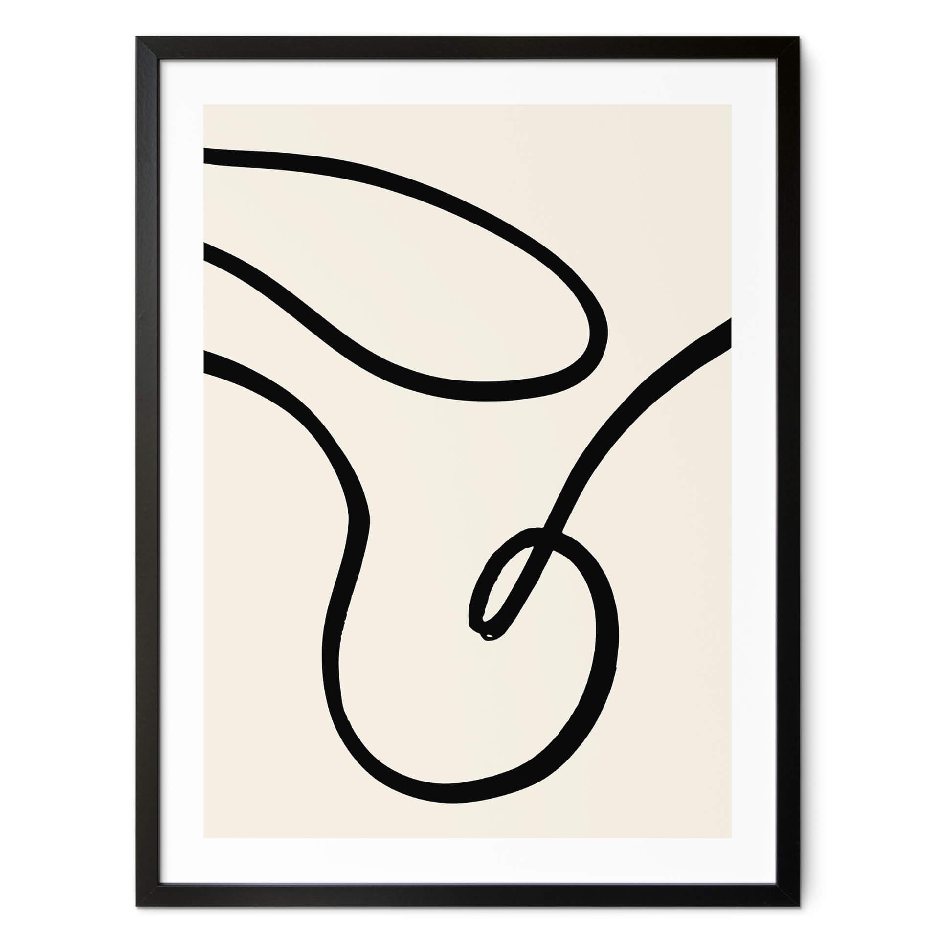 Poster 1X Studio - Kurvig abstraktion