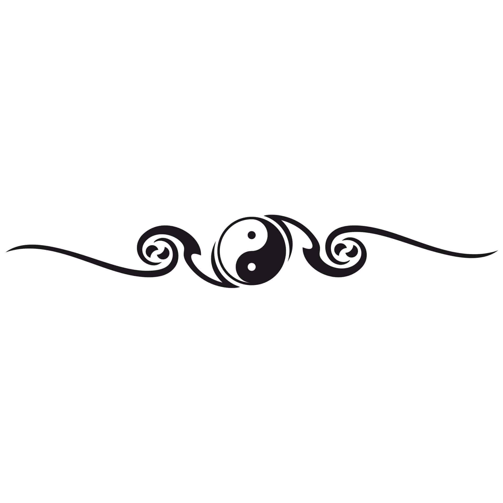Adesivo murale - Yin yang 2