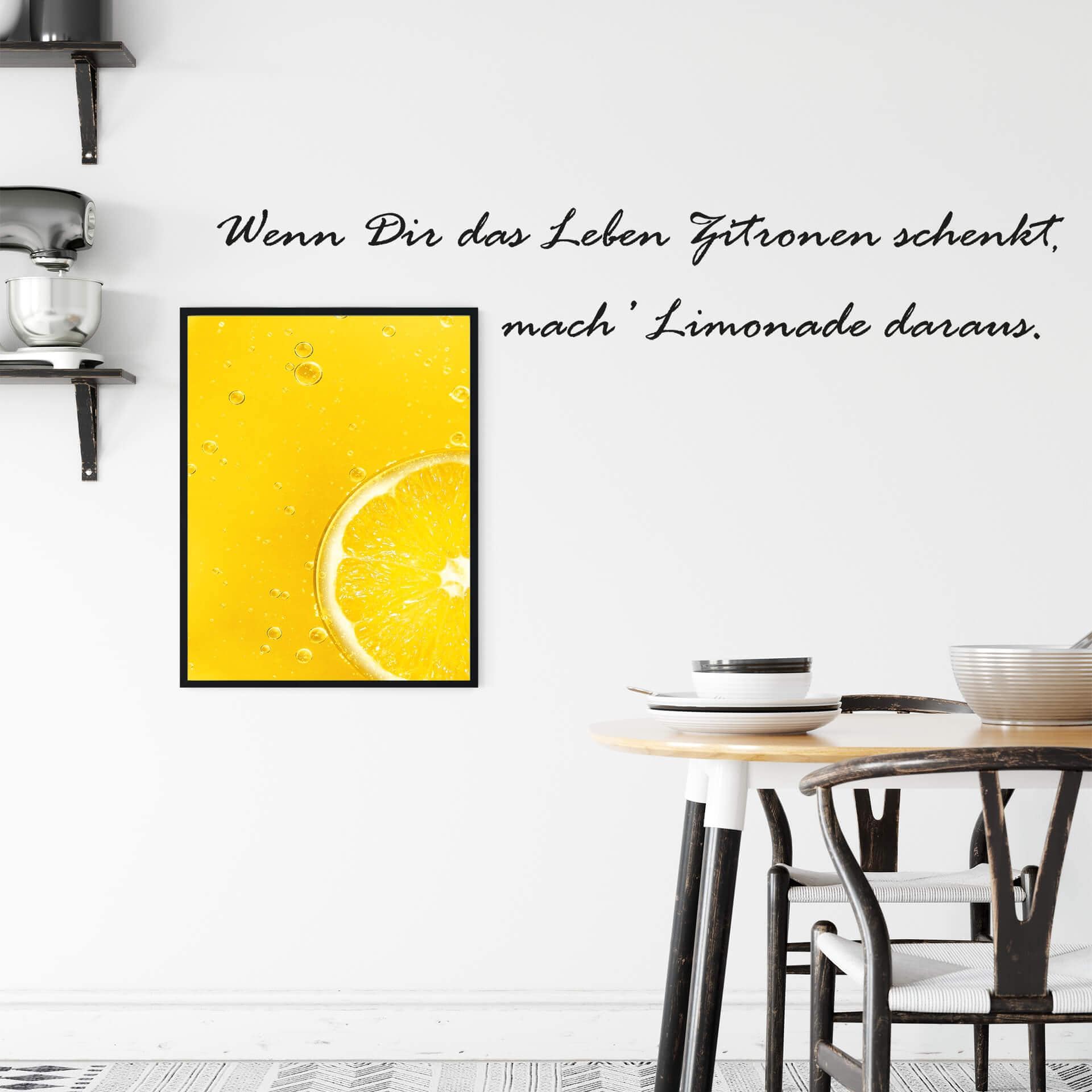 Wandtattoo Wenn dir das Leben...