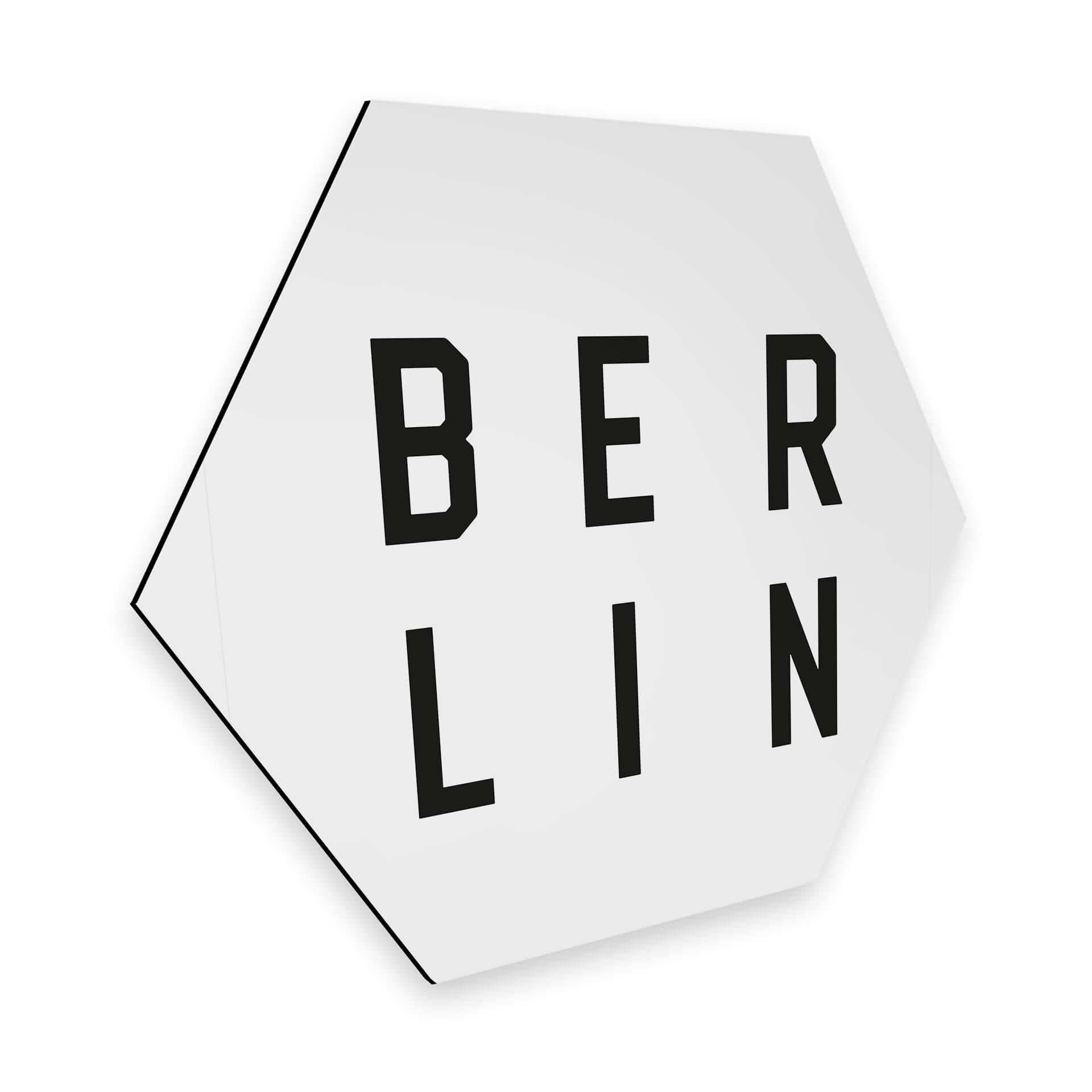 Hexagon - Alu-Dibond - Typografi Berlin