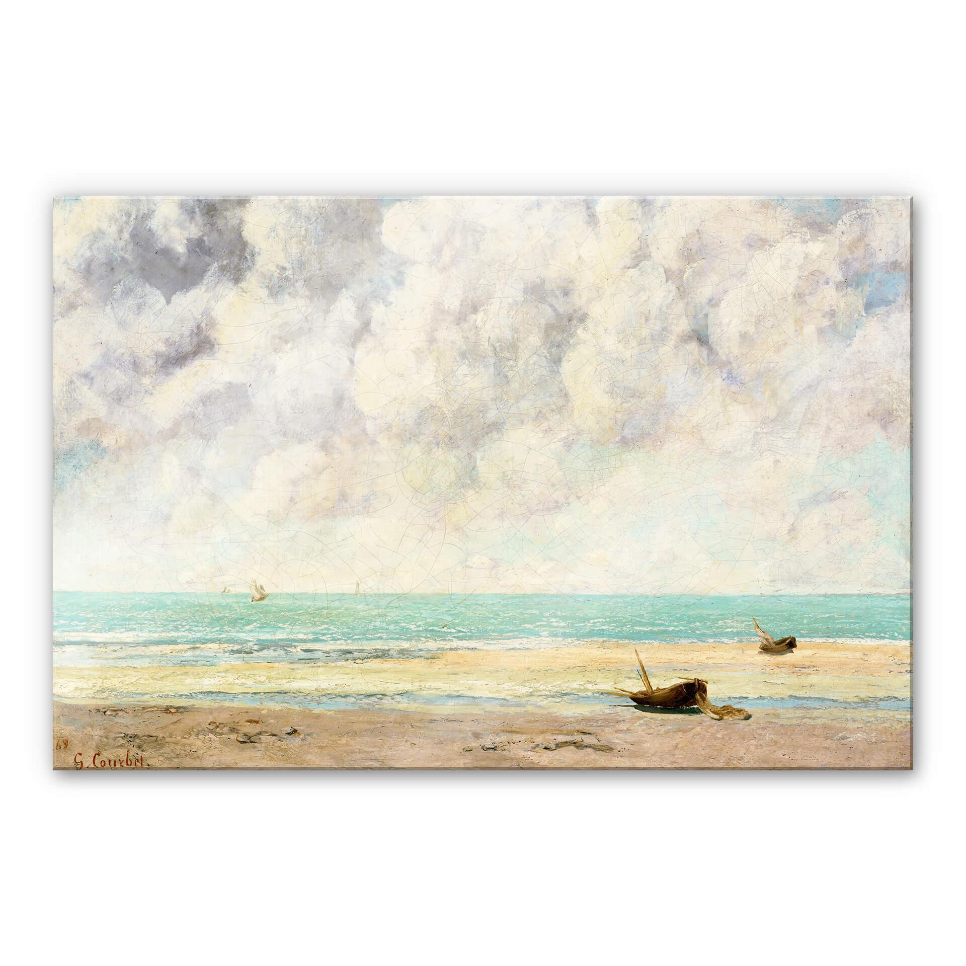 Akrylbillede Courbet - Det rolige hav