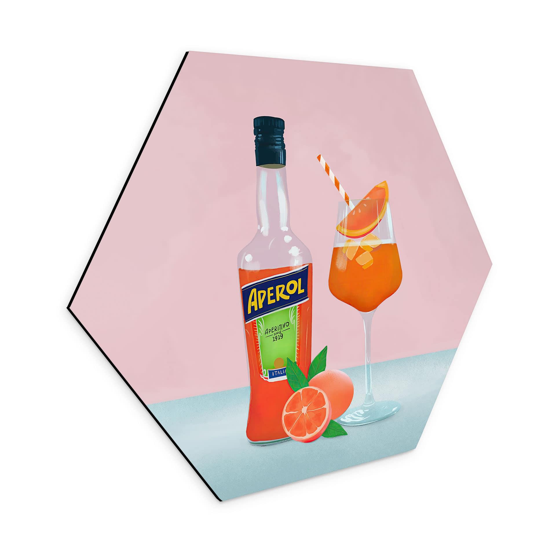 Hexagon Dibond Aperol - Lizde