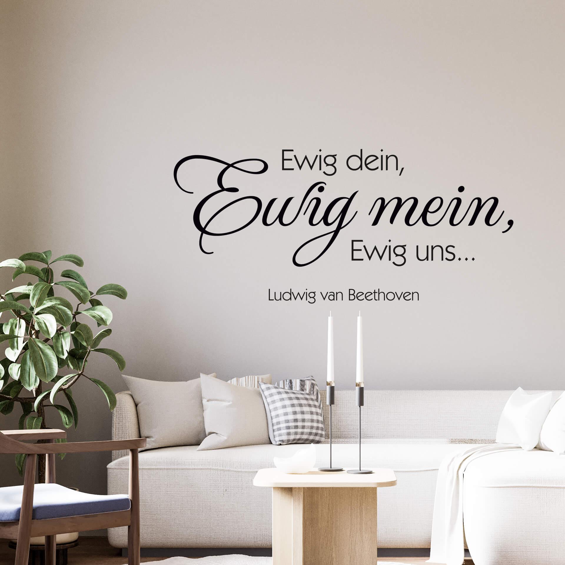 Wandtattoo Ewig dein, ewig mein, ewig uns