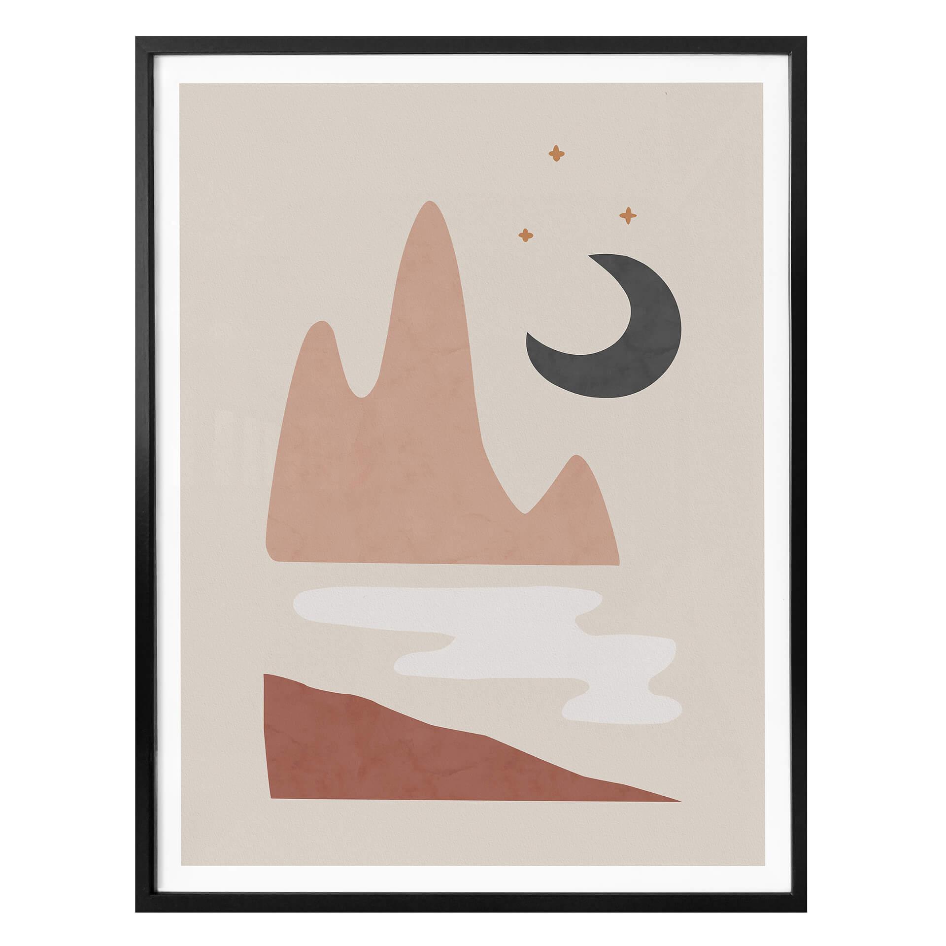 Poster Orara Studio - Landskap på natten
