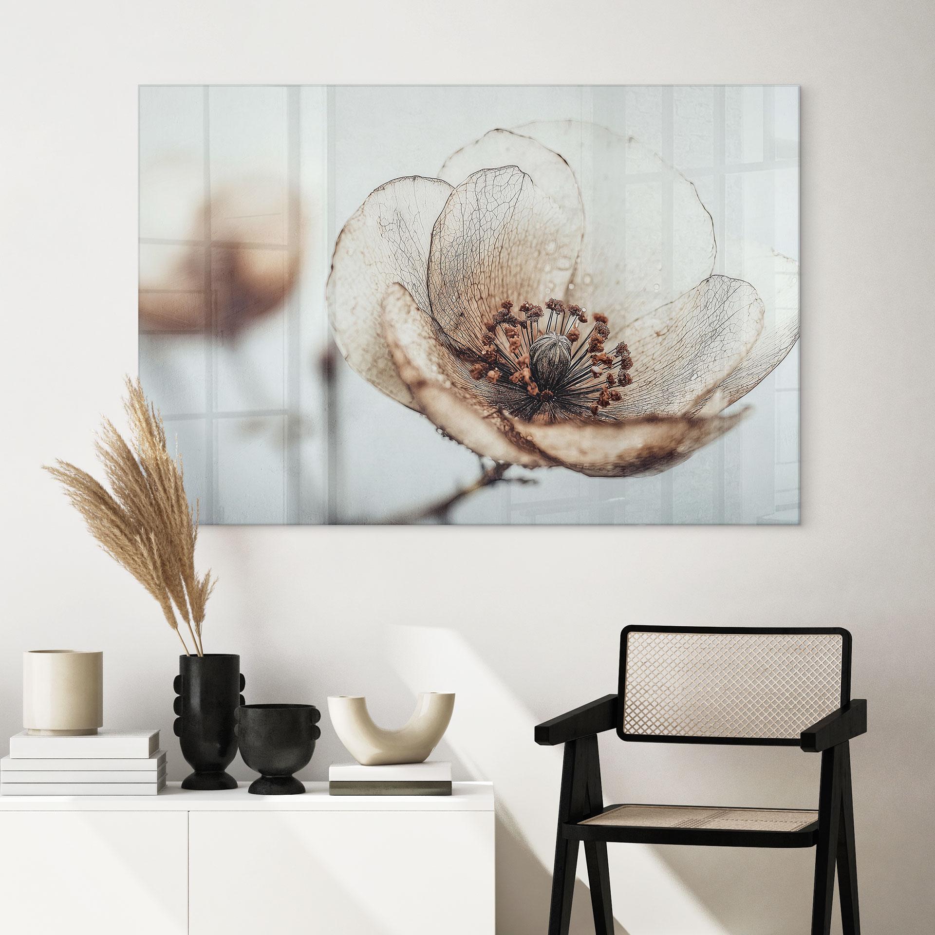 Akrylbillede tør blomster beige natur poesi - Treechild