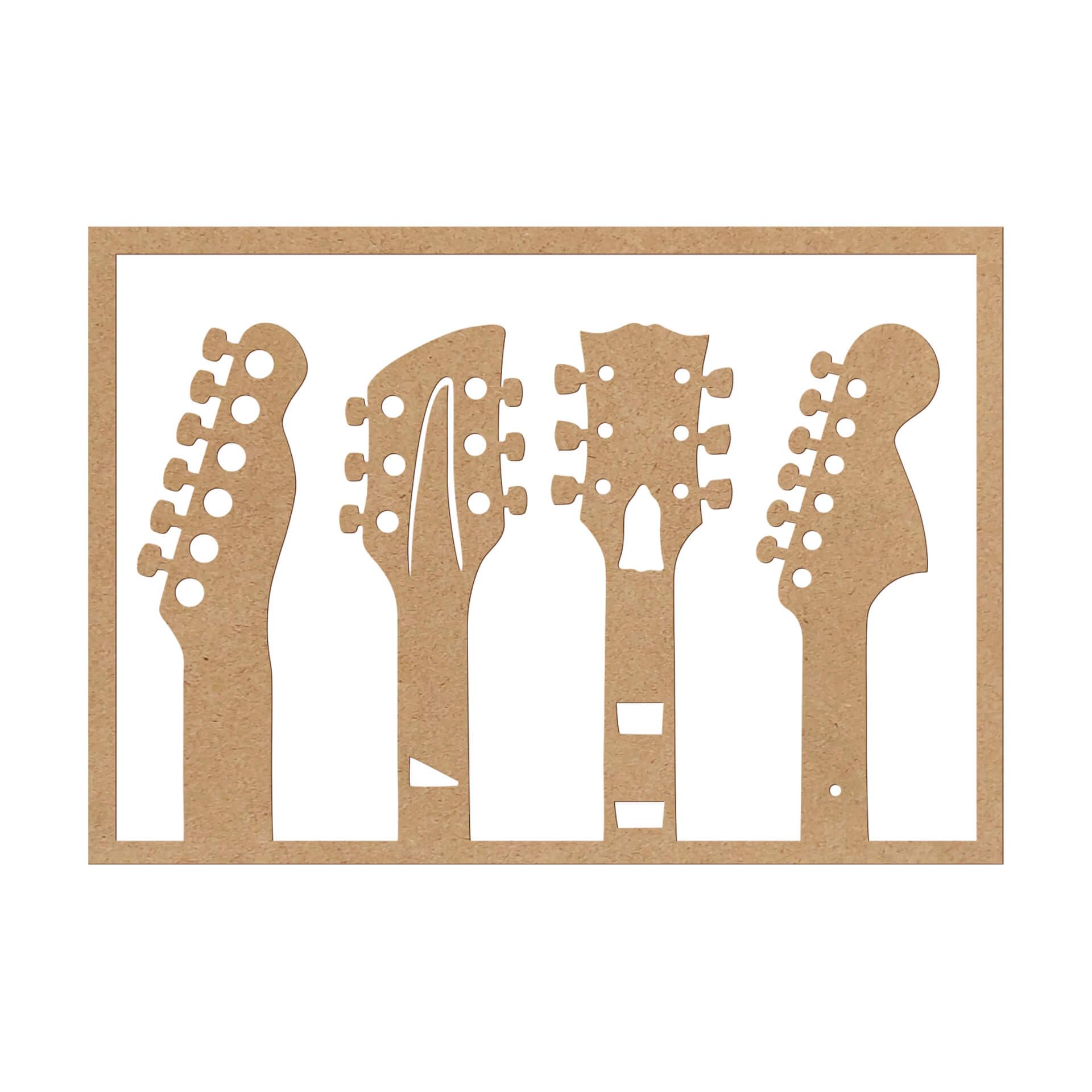 Decoro MDF Chitarra - Testata
