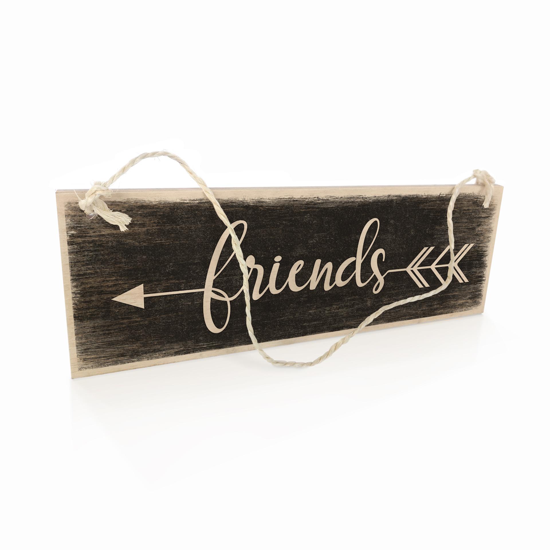 Houten Bordje - Friends