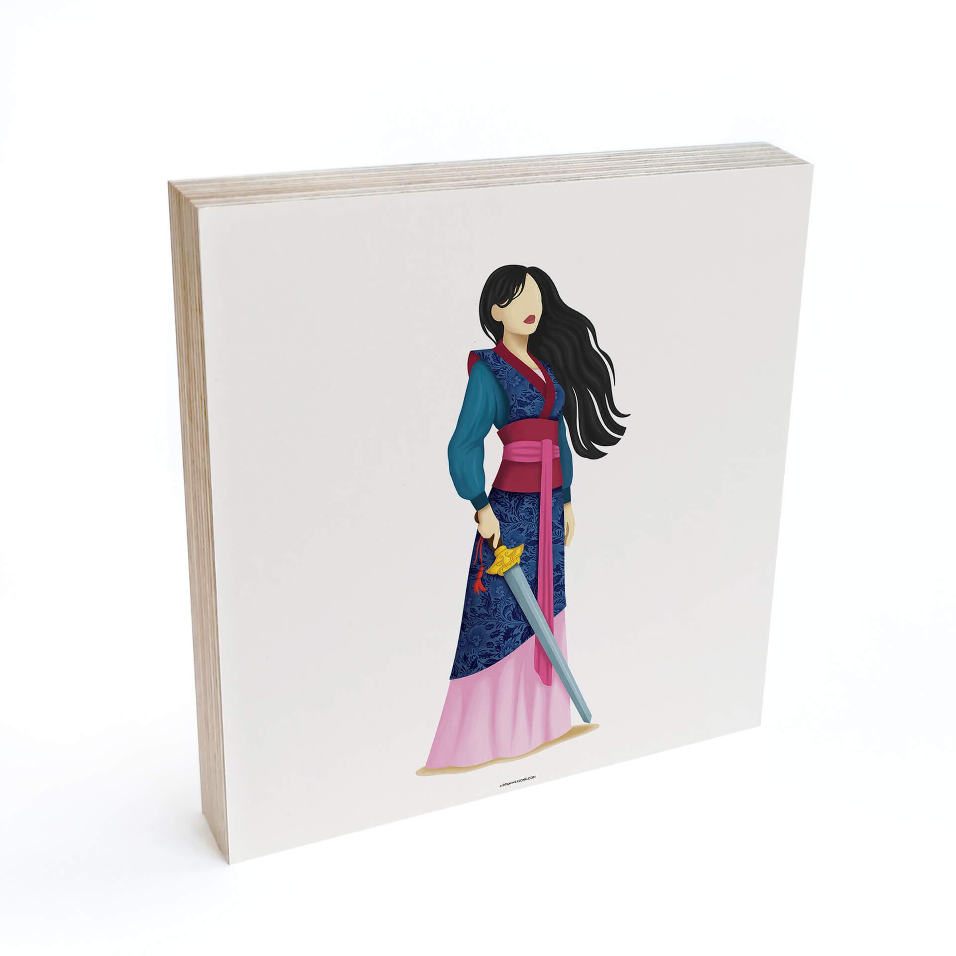 Billede af træ til at sætte op - Tohmé - Mulan - 15x15 cm