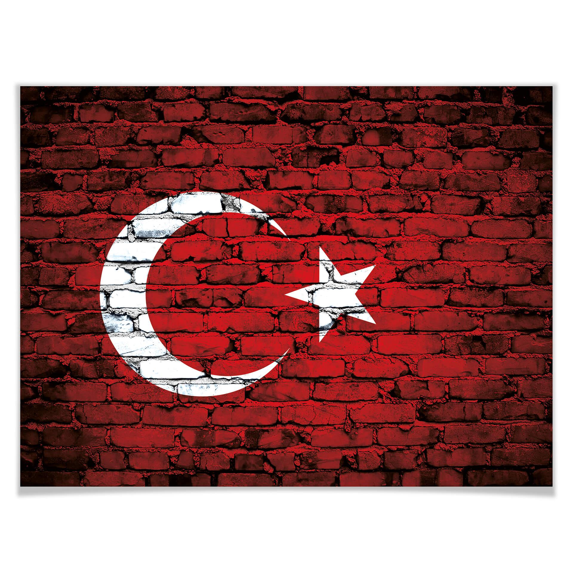Plakat turecka flaga