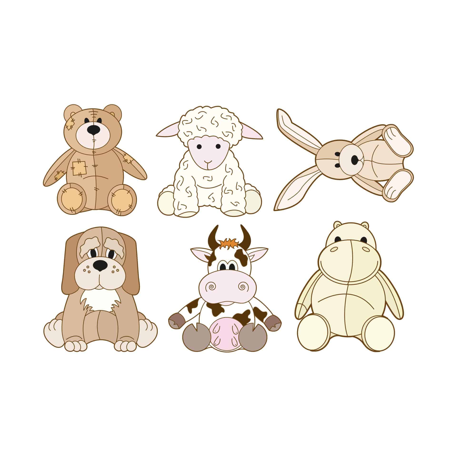 Wallsticker Bamse Zoo