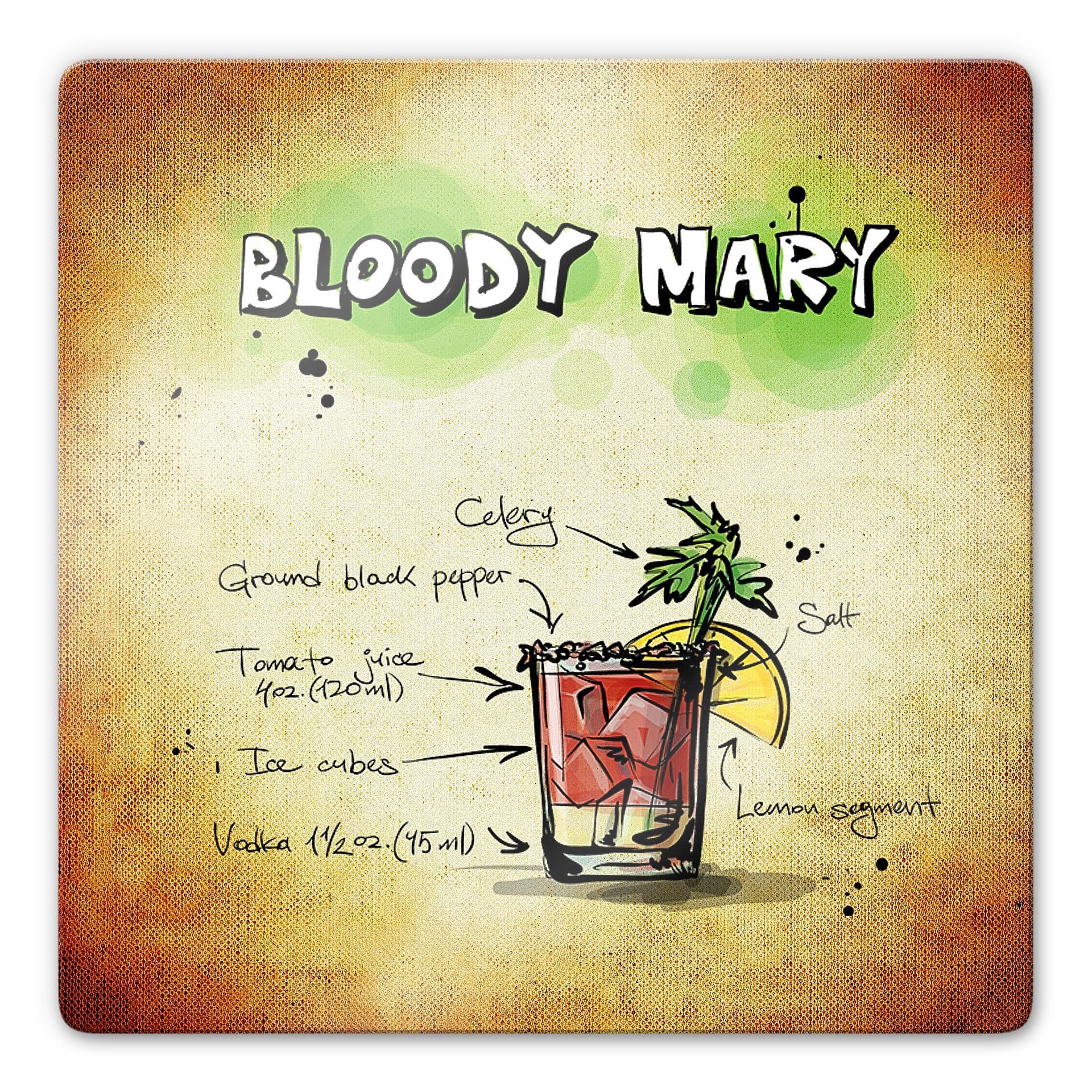 Glasbillede - Bloody mary opskrift