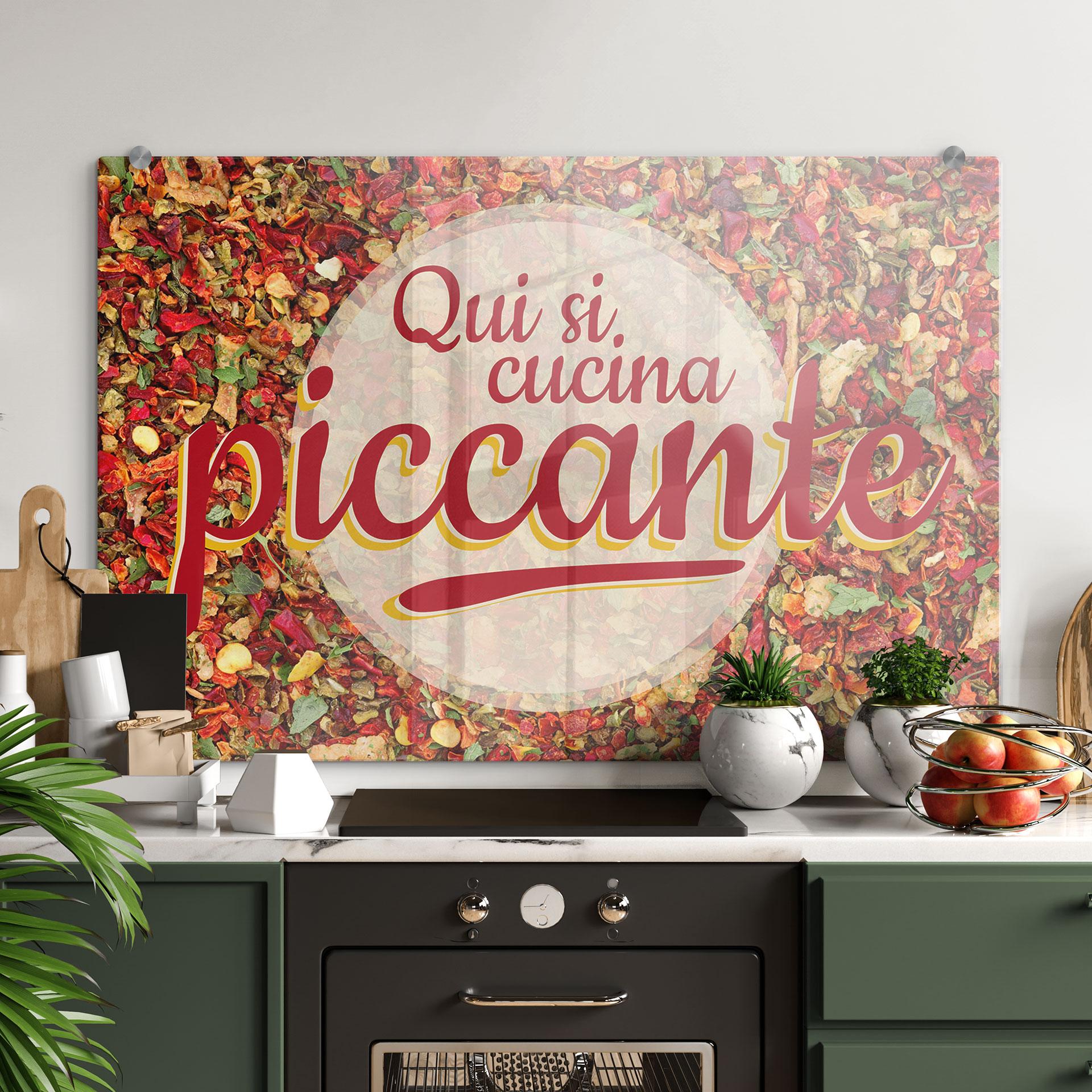 Stænkplade - Qui si cucina piccante