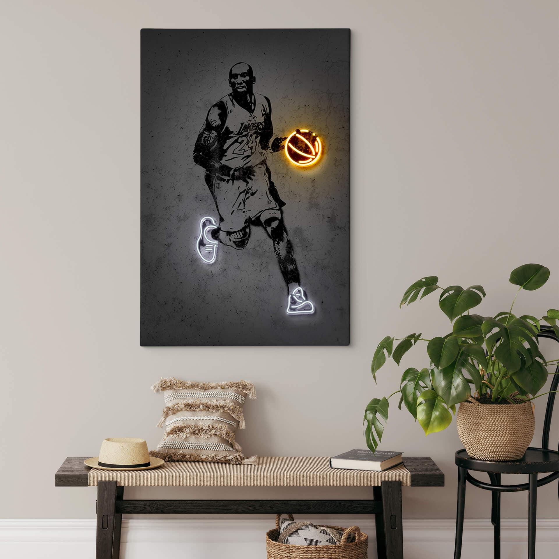 Canvas Mielu - Oud Basketballer Kobe Bryant