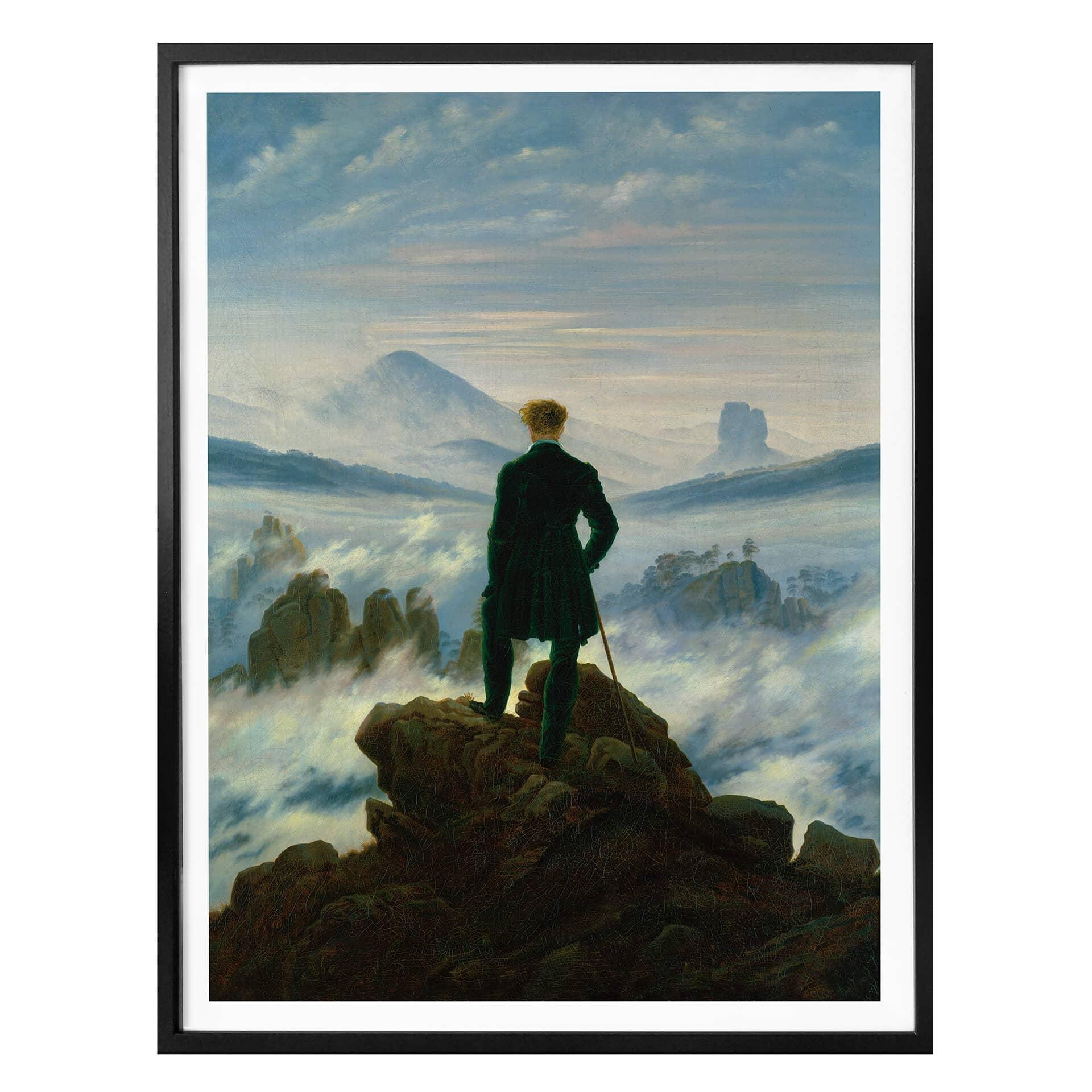 Póster Friedrich - El vagabundo sobre el mar de niebla
