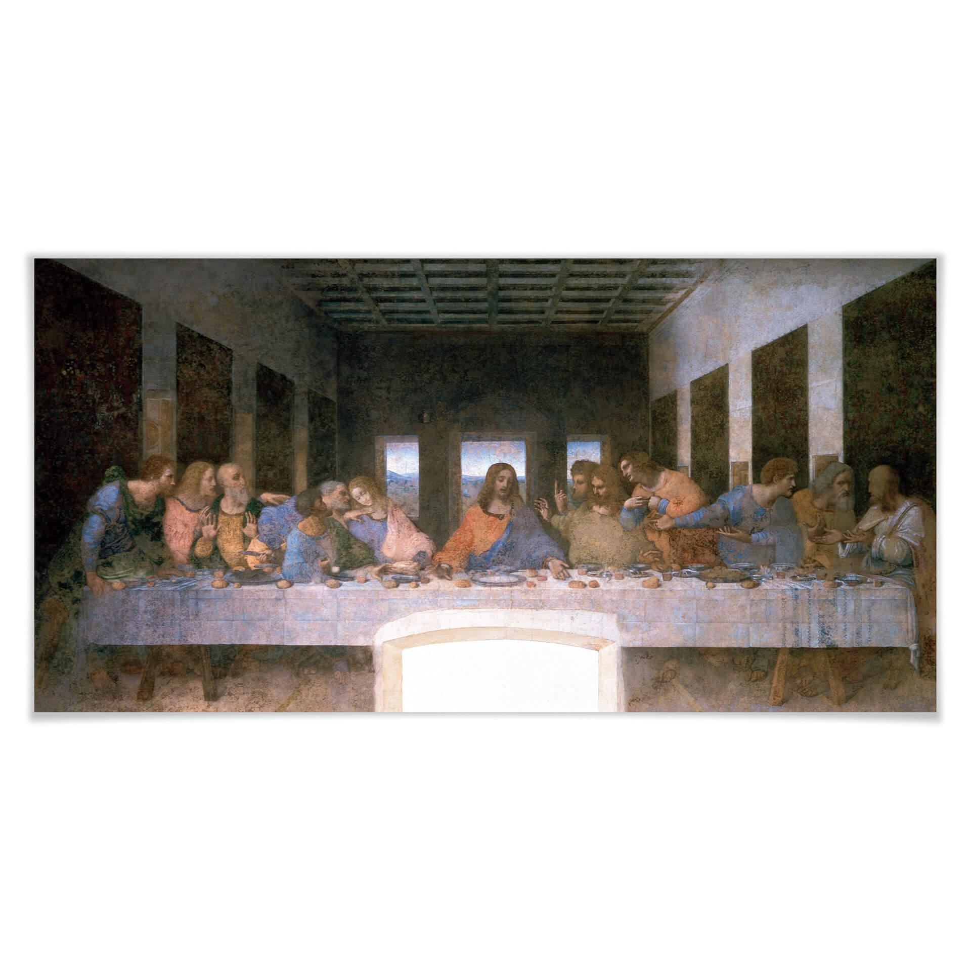 Poster Da Vinci - Den sista måltiden - Panorama