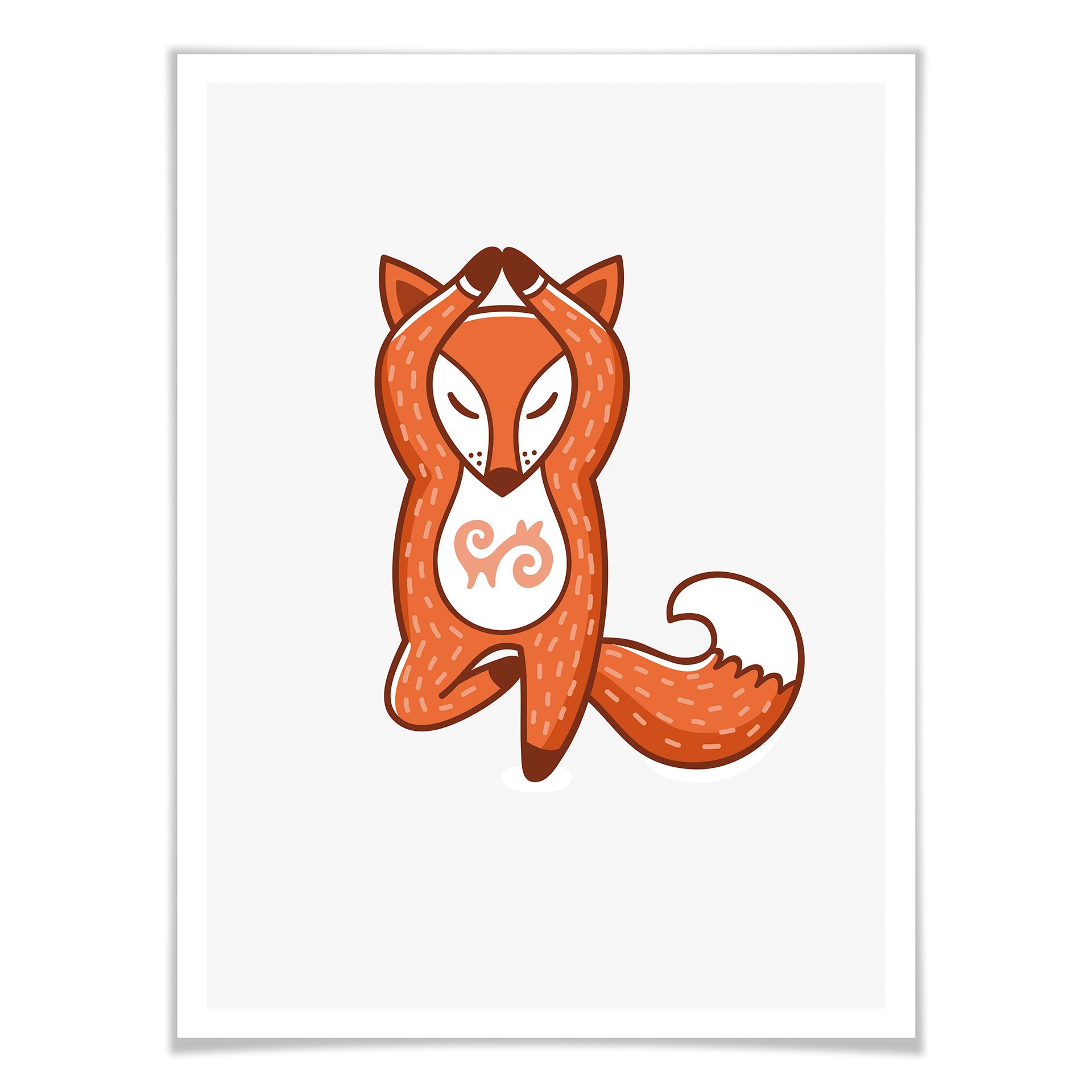 Póster - Yoga fox 04