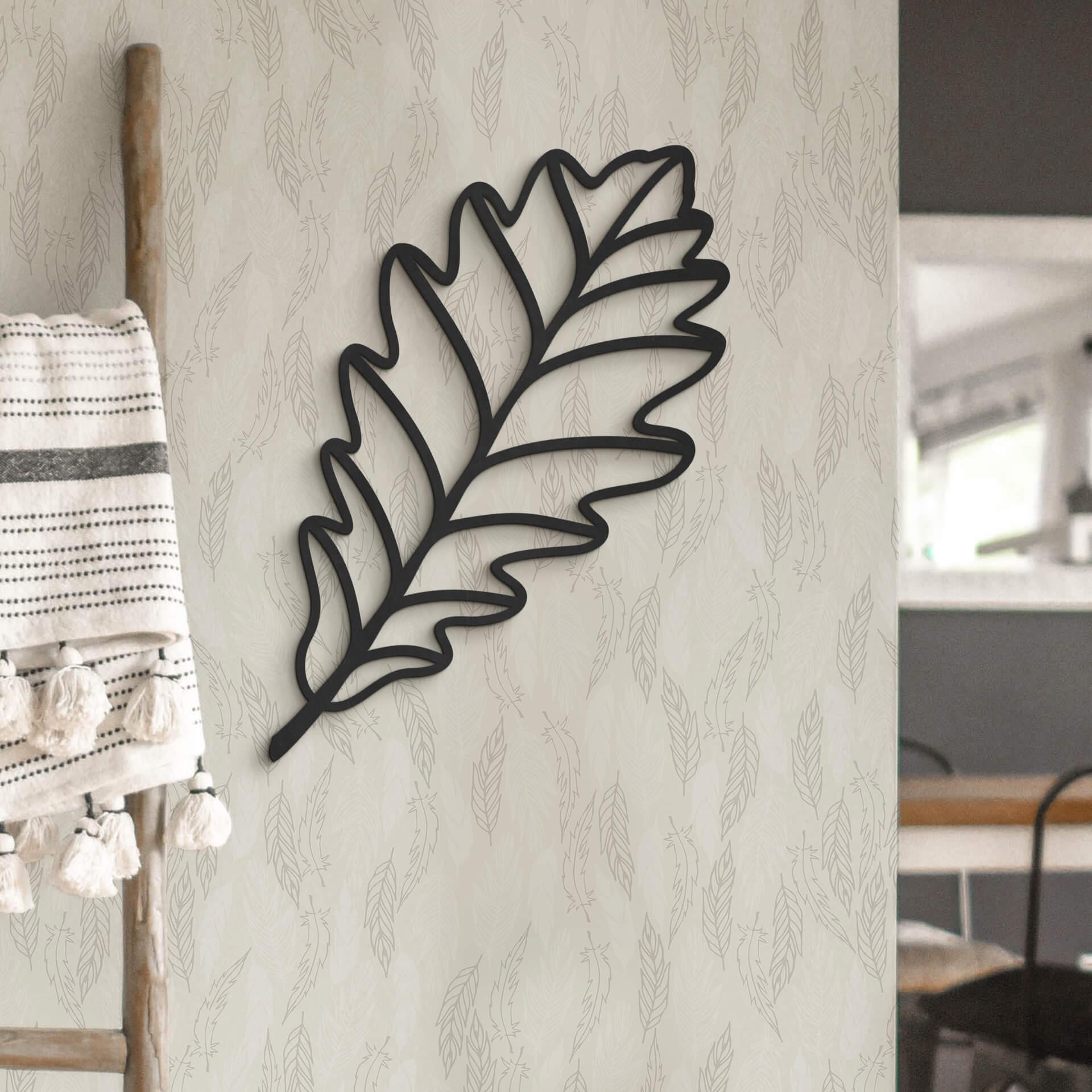 MDF - Decoración en madera - Hoja - Roble curvado
