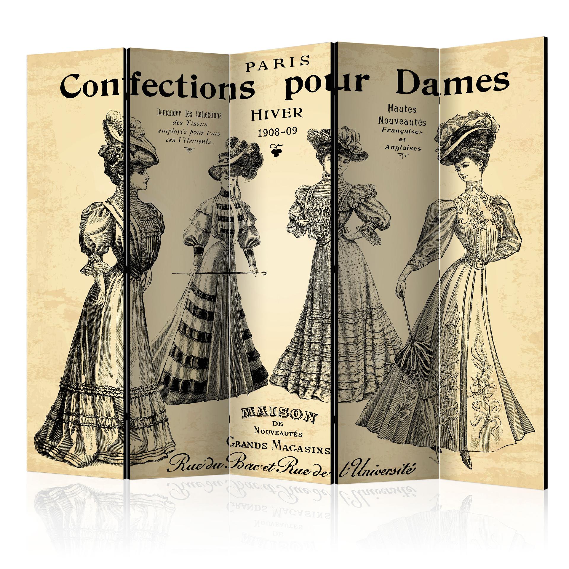 Divisorio - Prêt-à-porter da donna "Paris Confections pour Dames", 3 pezzi