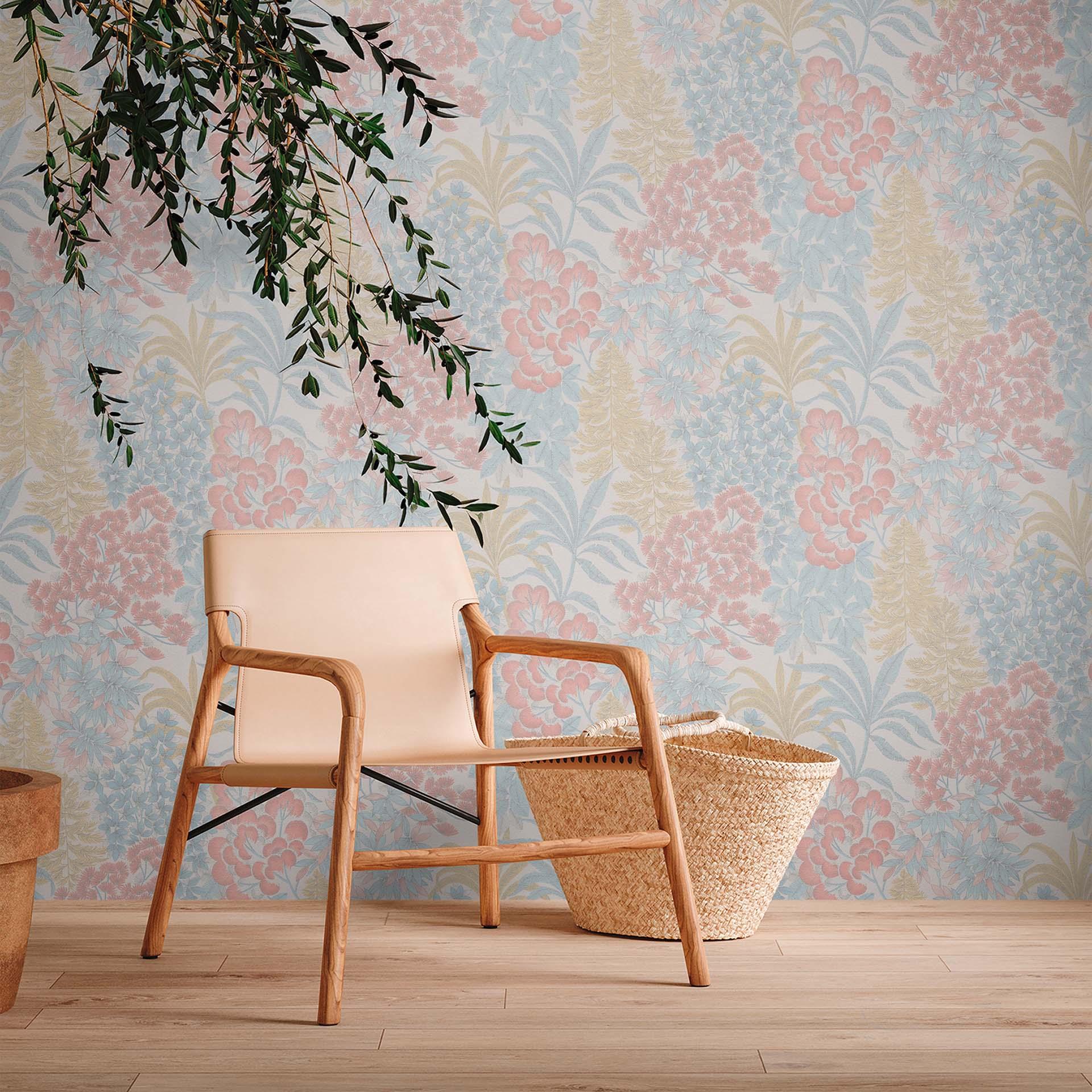 behang met planten en bladeren kleurrijk - vliesbehang jungle modern tropisch