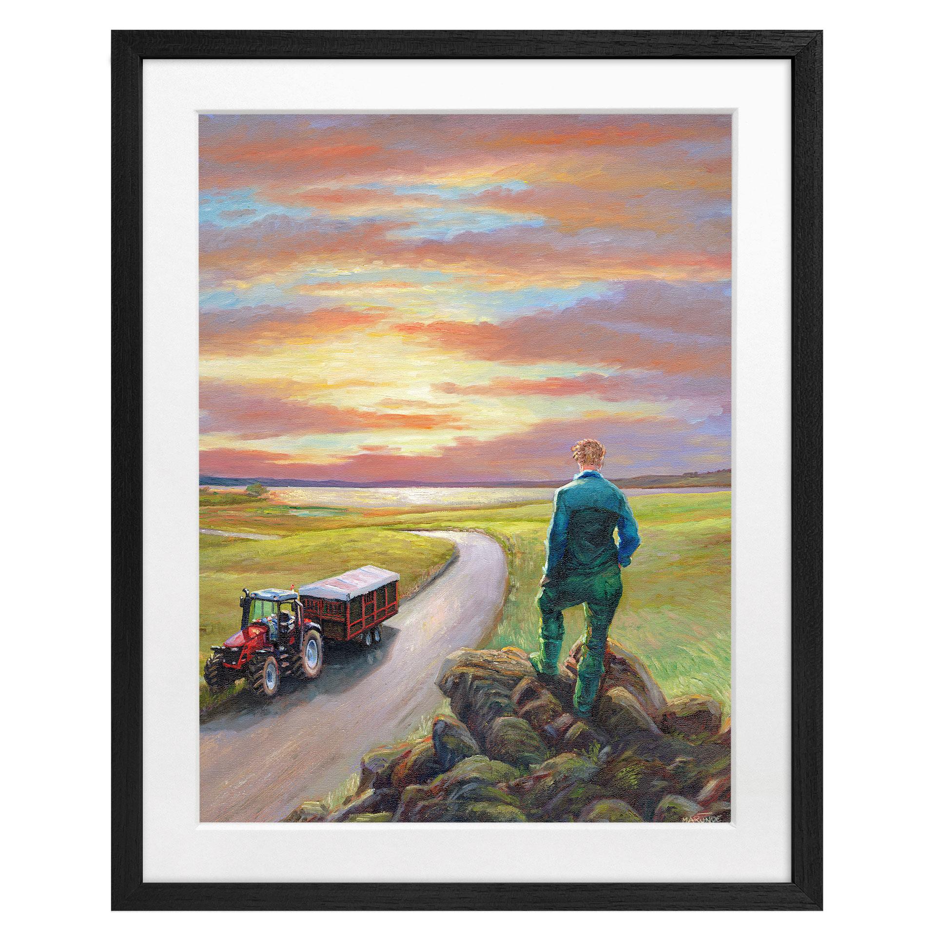 Kunstplakat med passepartout Marunde - Bakker (2011)