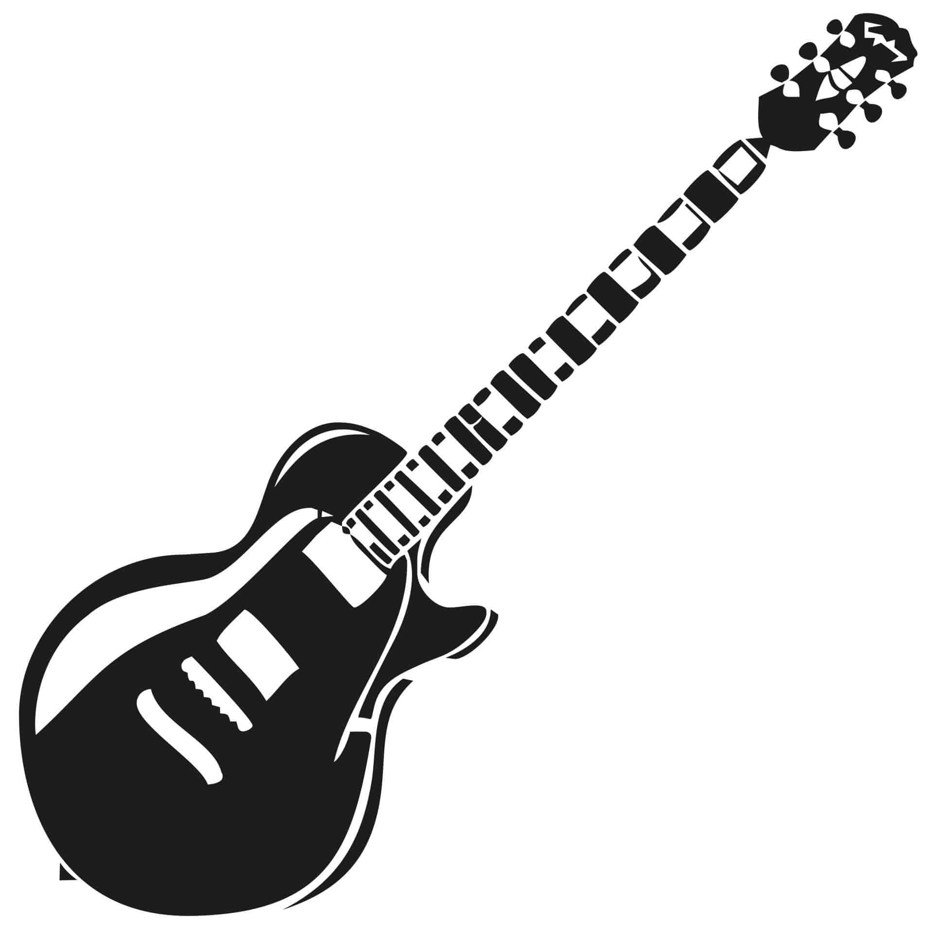 Muursticker Gitaar