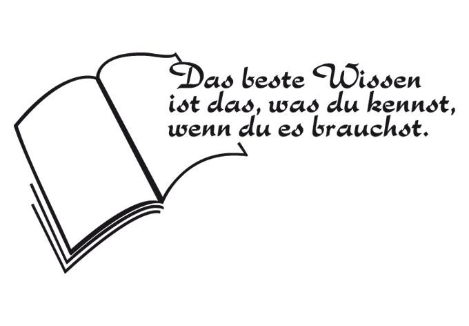Wandtattoo Das beste Wissen ist das, was du...