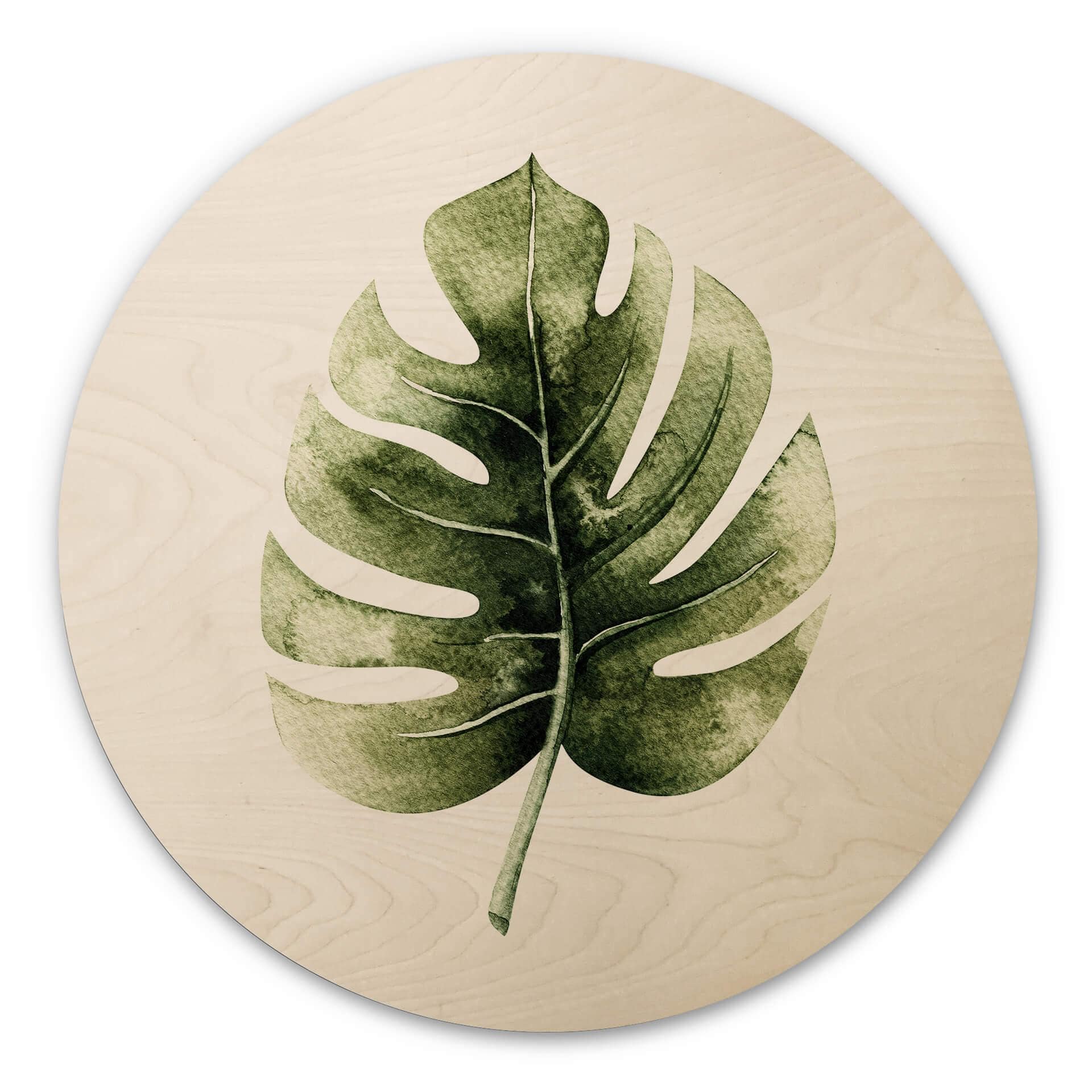 Billede af træ Kvilis - Monstera Leaf - Round