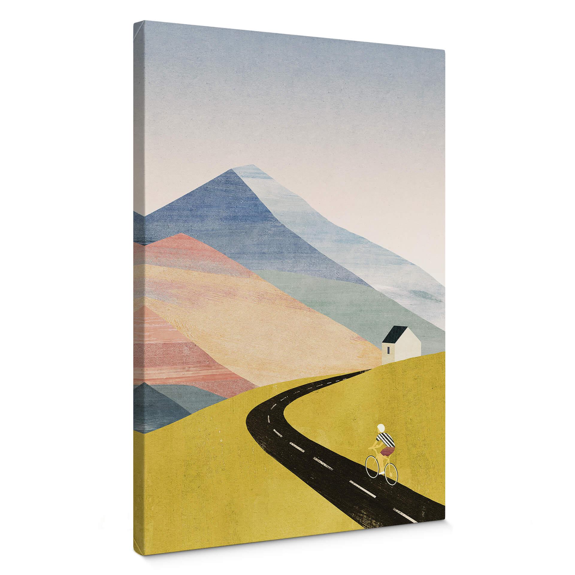 Lærredsprint - Cyklister i bjergene - Rivers