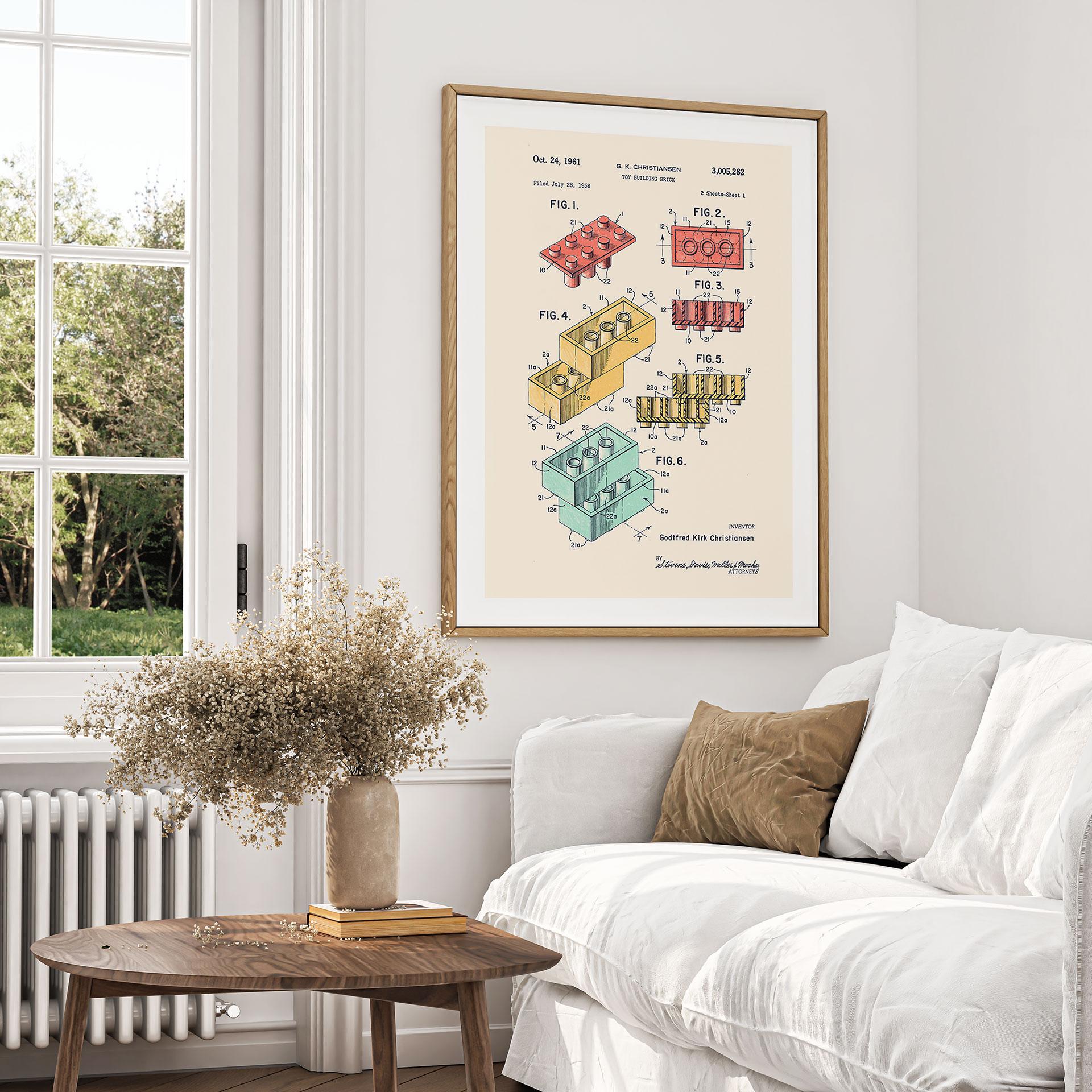 Plakat Hvordan den mest berømte byggesten blev til - Bodart