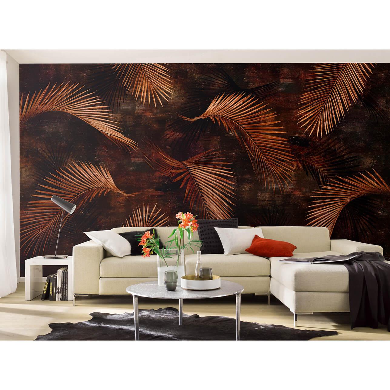 Guido Maria Kretschmer Fotobehang Art Edition Glossy Palms Bronze