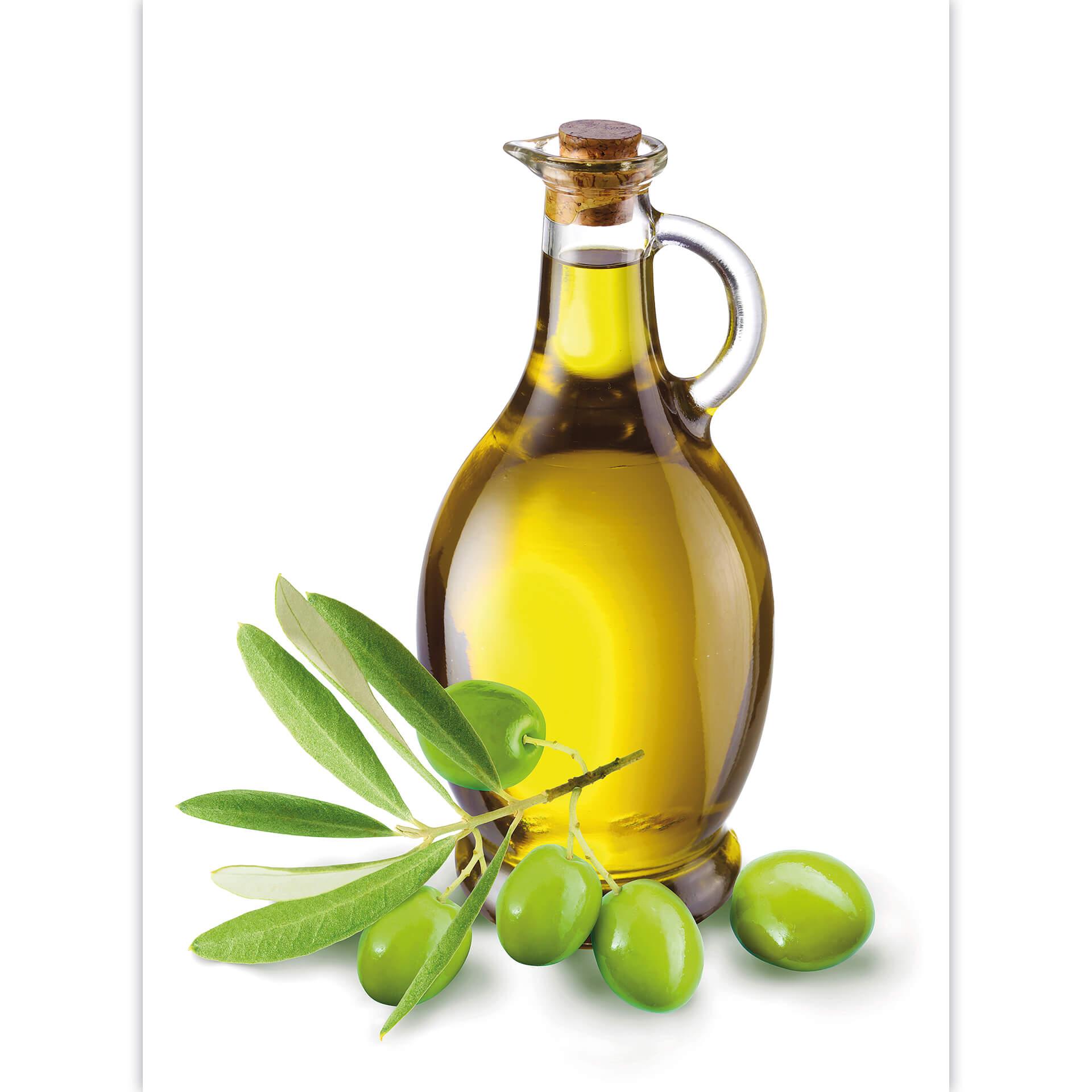 Fototapete Olives and a Bottle - 192x260 cm