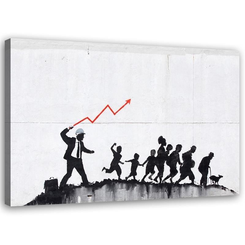 Canvasbillede, Banksy økonomisk politik