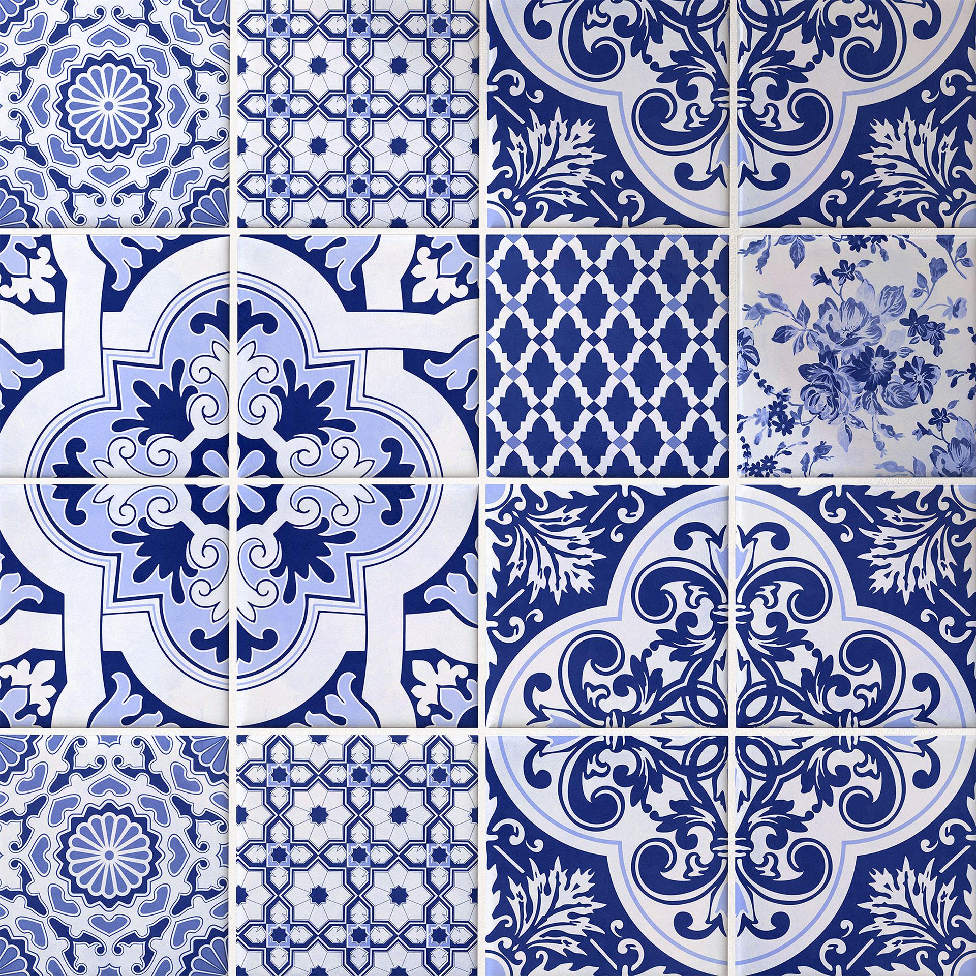 Azulejos Adhesivos Azulejos portugueses - lote de 12