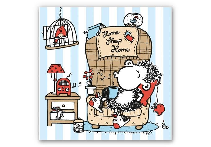 Wandbild sheepworld Home Sheep Home Music