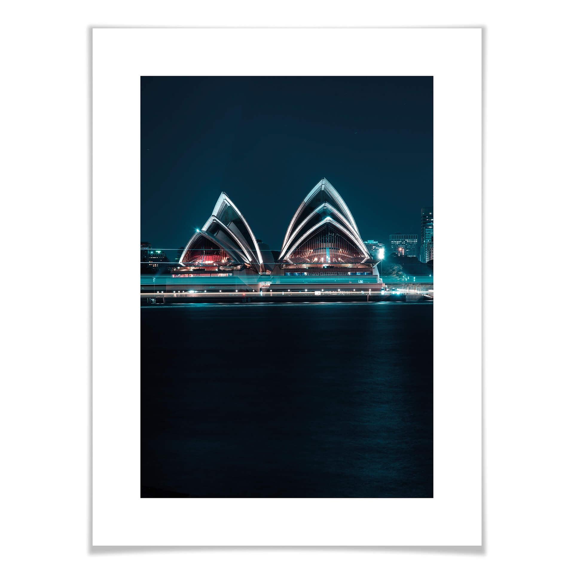 Poster Sydney bei Nacht - Die Oper