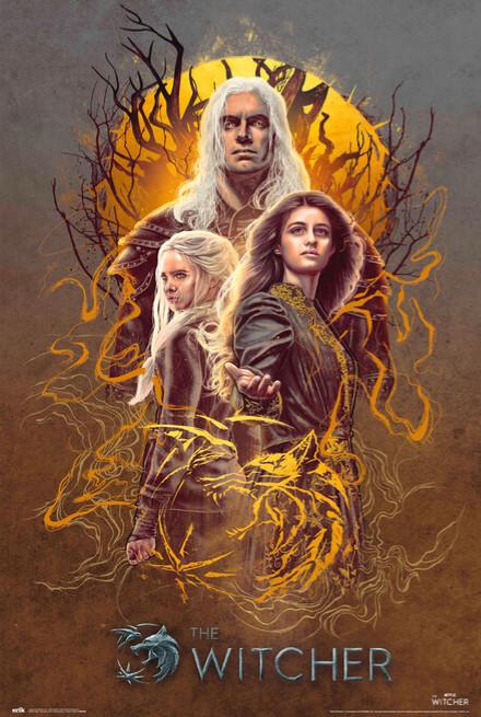 Poster, film poster The Witcher: Season 2 - Group 61x91,5 cm