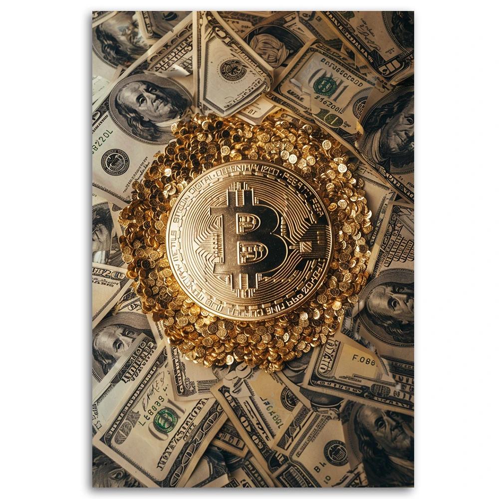 Canvasbillede, Crypto-Bitcoin