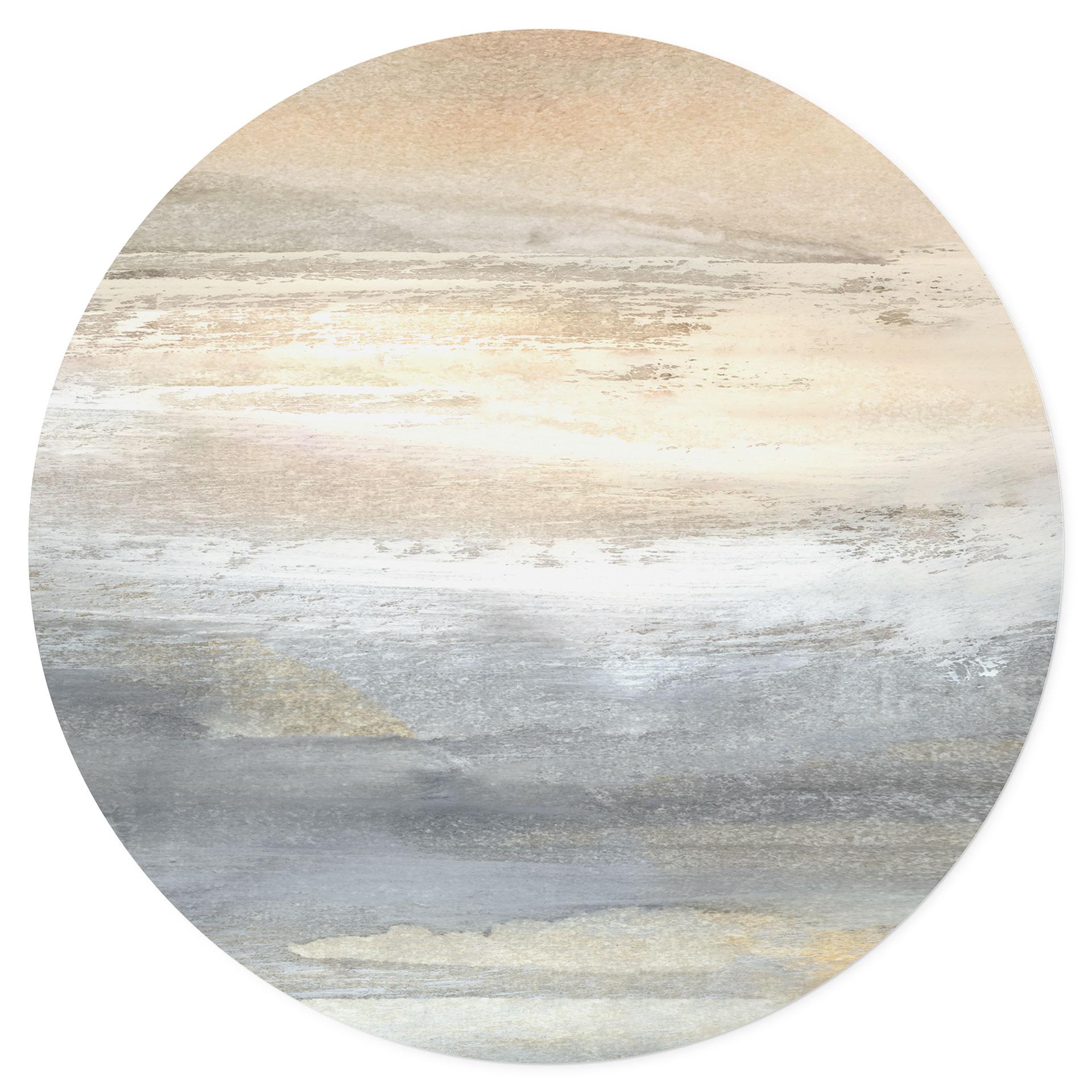 Wandtattoo Gold-graue Landschaft aus Pinselstrichen - Hobday