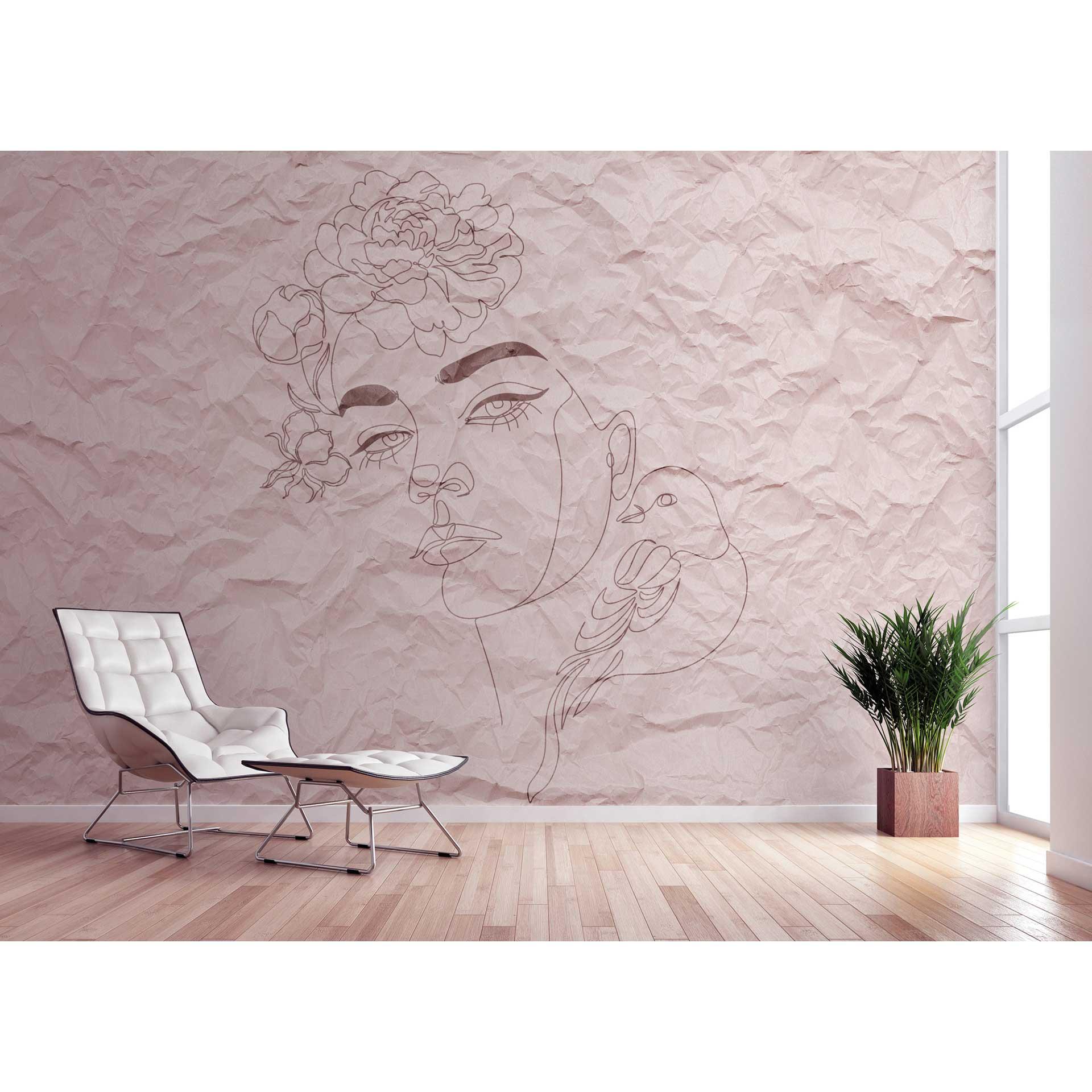 Livingwalls Fotobehang ARTist Paper Face in