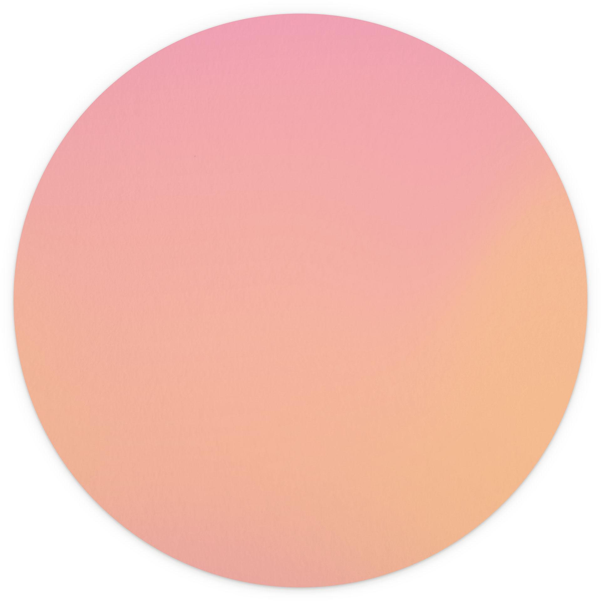 Behangcirkel Ombre - Frambozenijs - vliesbehang/zelfklevend vliesbehang